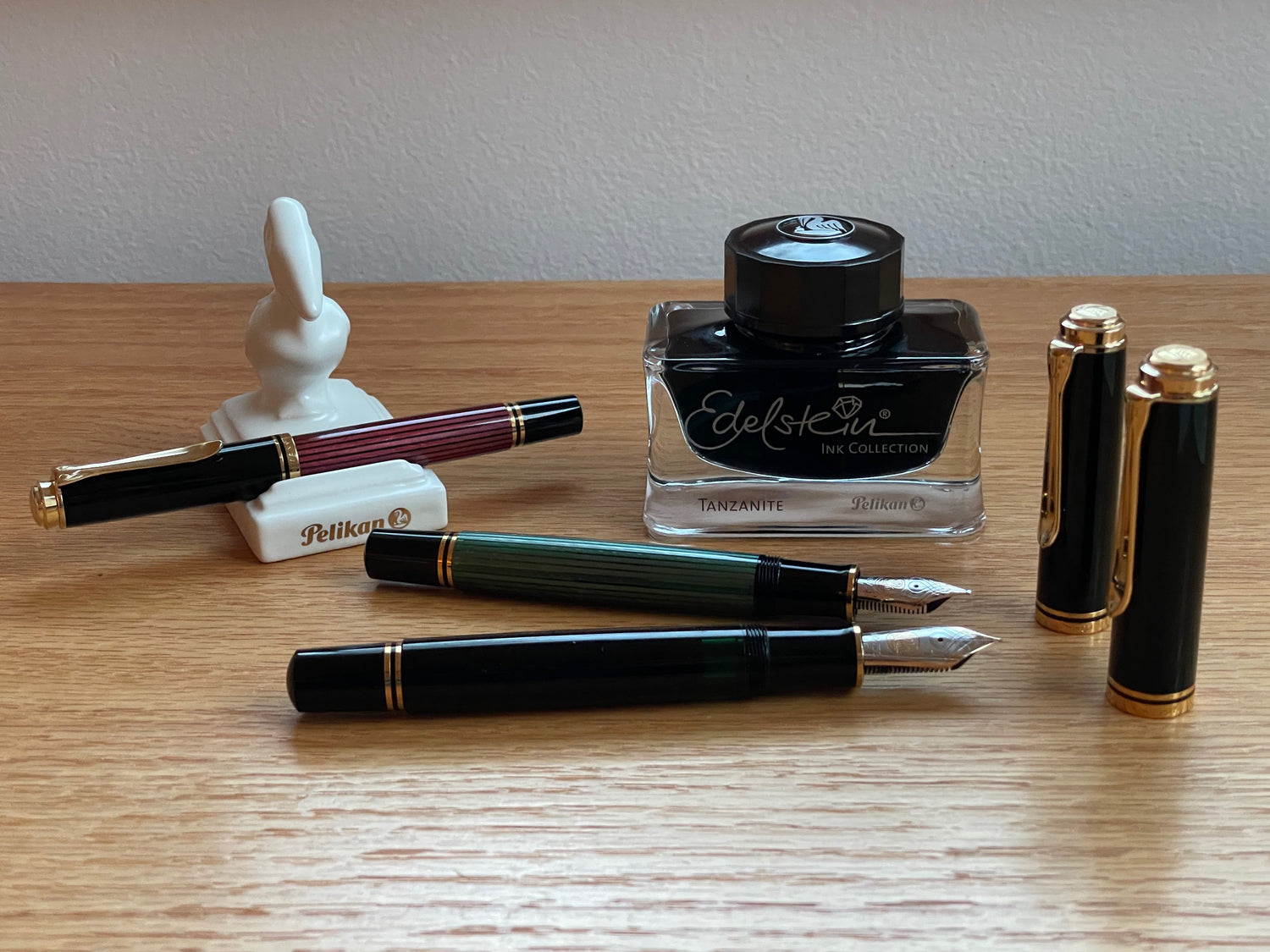 Pelikan Souverans and Edelstein ink