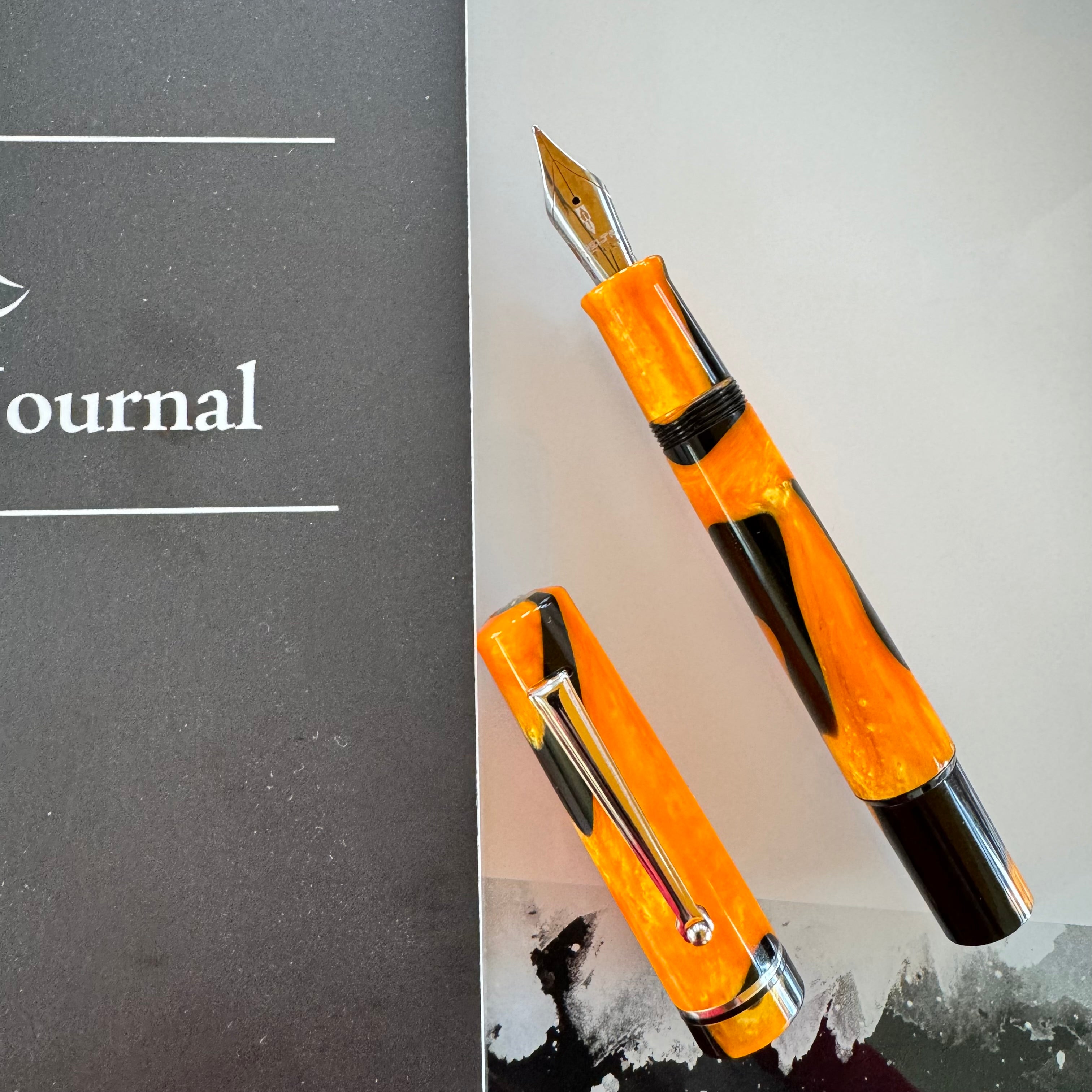 Delta Spaccanapoli Masterpiece Fountain Pen - Palladium - Limited Edition (Pen Boutique Exclusive) + FREE Monteverde Midnight Black Ink-Pen Boutique Ltd