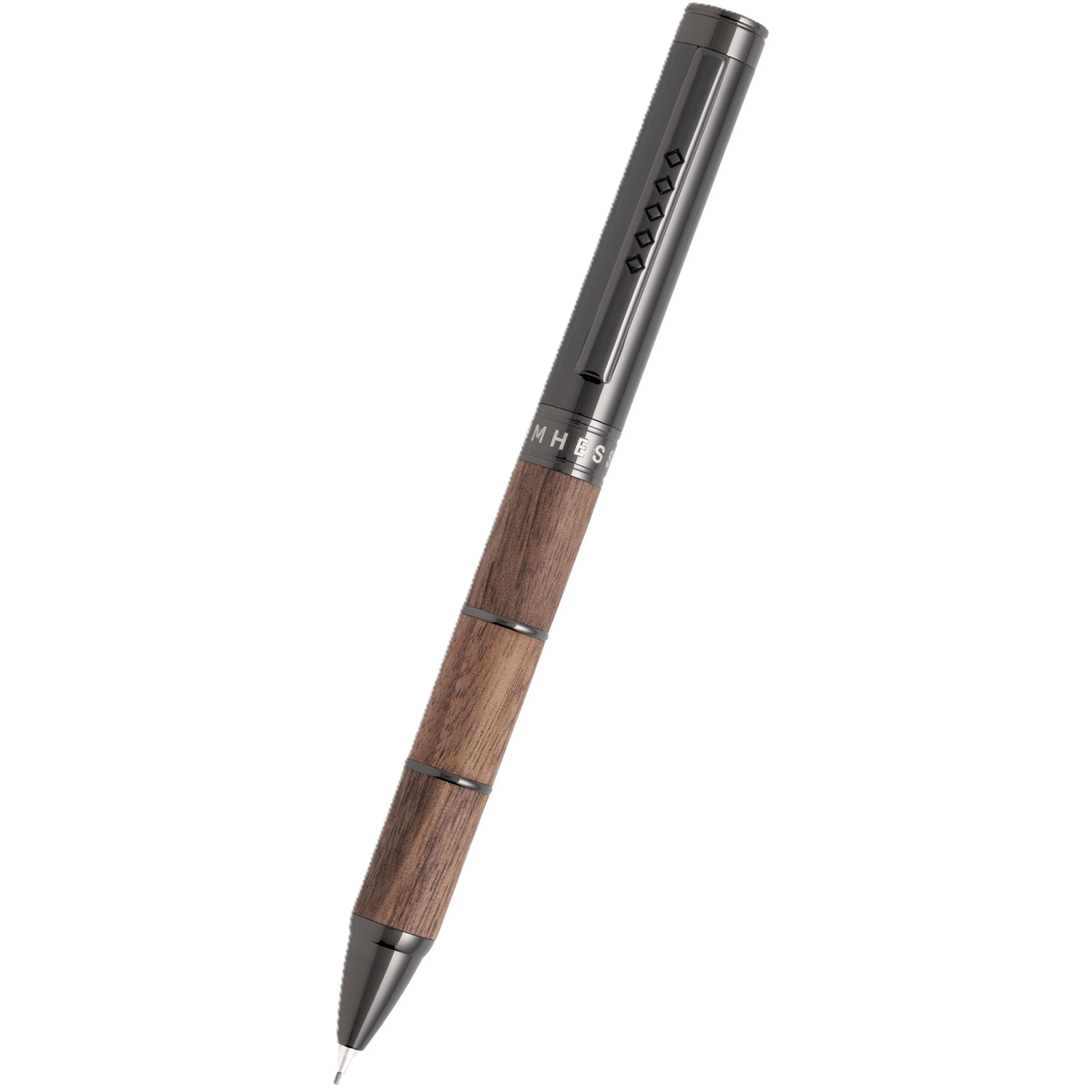 Tom Hessin Revolution Rustic Mechanical Pencil – Walnut & Gunmetal - Pen Boutique Ltd