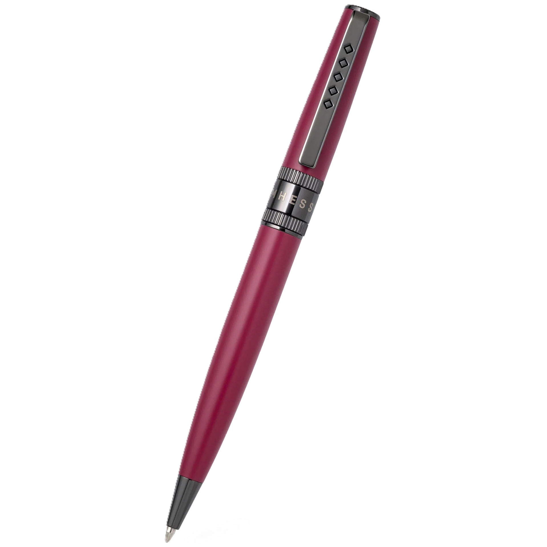 Tom Hessin Rebel "Jewellers Rouge" Ballpoint Pen – Gunmetal Trim-Pen Boutique Ltd