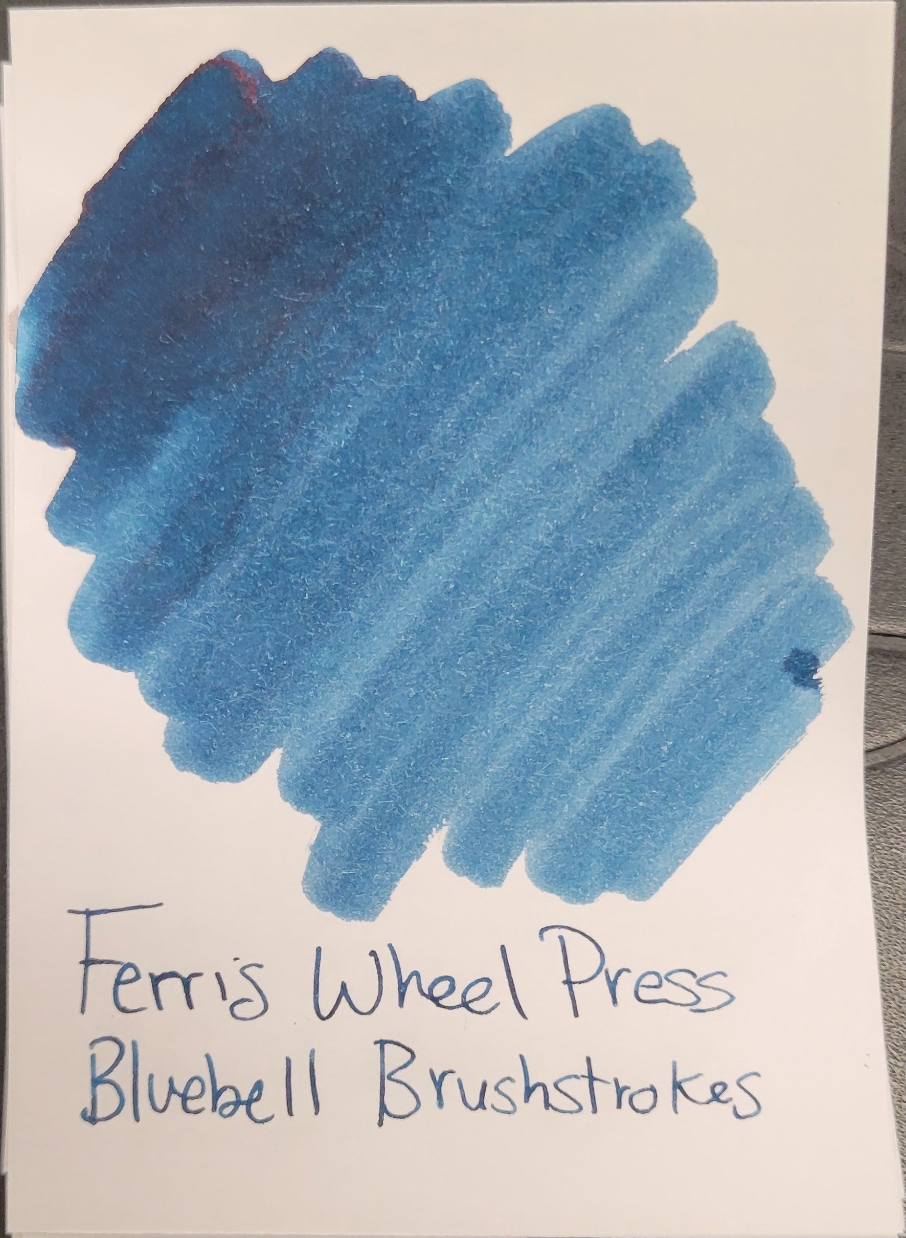 Ferris Wheel Press Ink Bottle - Bluebell Brushstrokes - 38ml-Pen Boutique Ltd