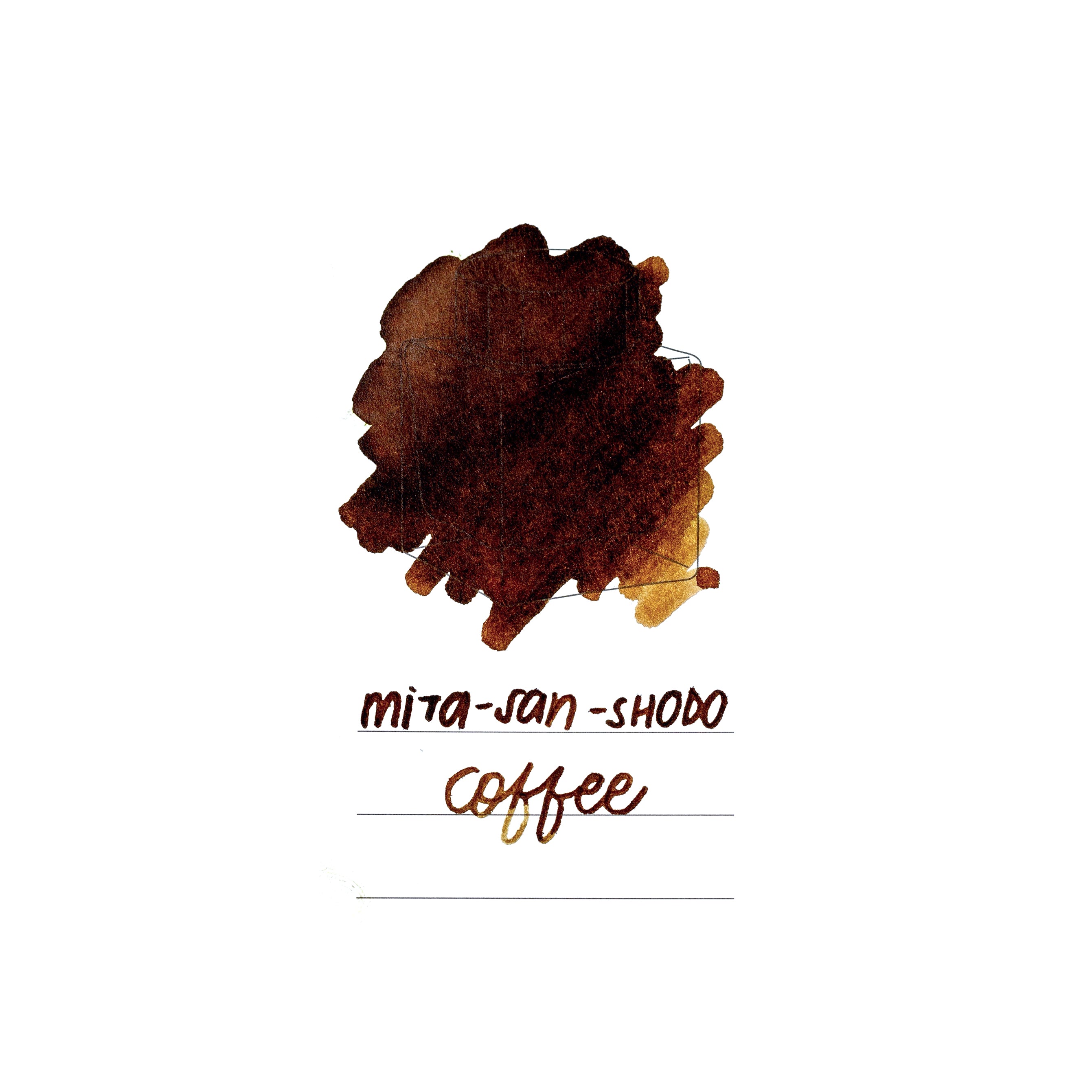 Mitasanshodo Traditional Scent Ink Bottle - Coffee - 55ml - Pen Boutique Ltd