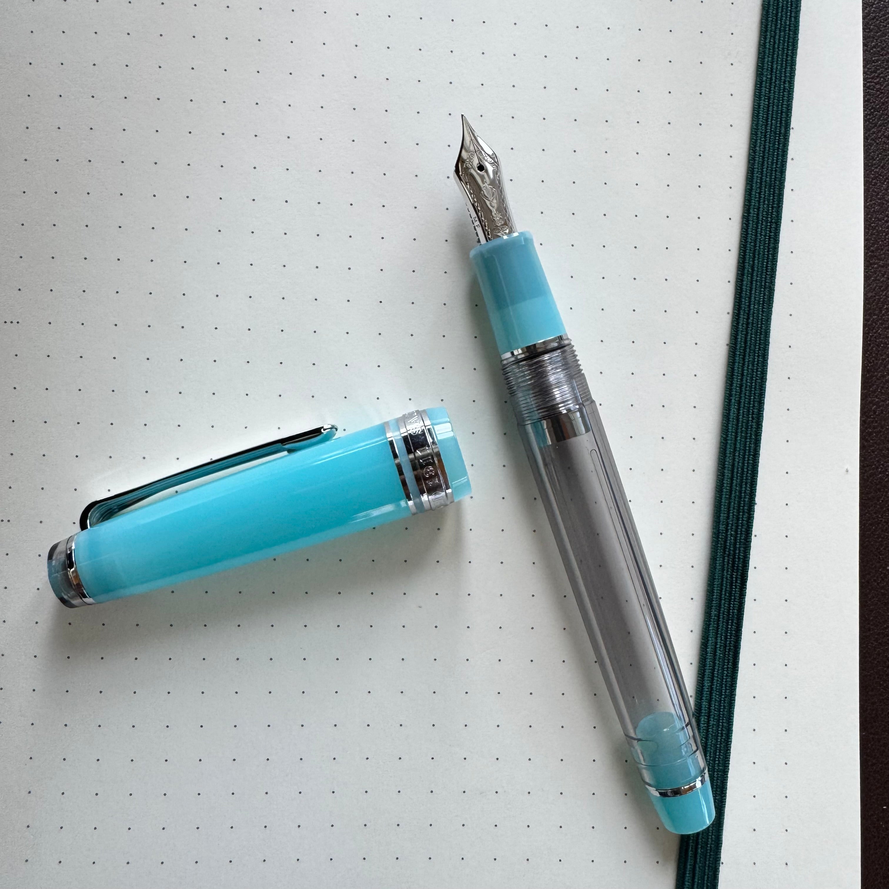 On Sale: Sailor Professional Gear Slim Manyo Fountain Pen #2 Set - Moss - Silver Trim (Special Edition)-Pen Boutique Ltd