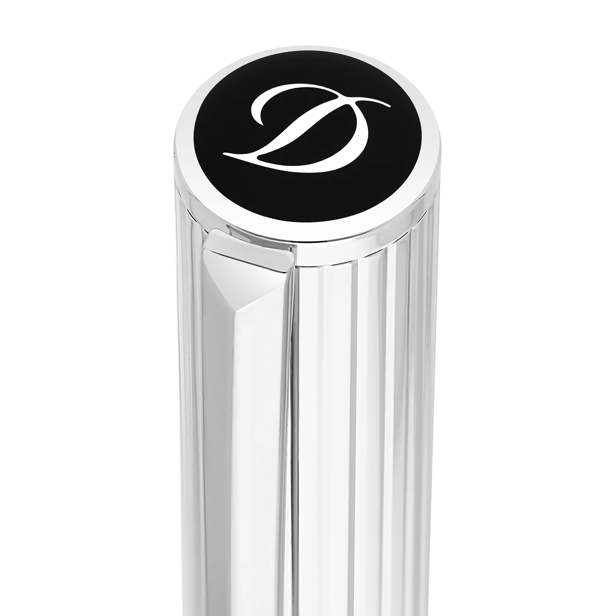 S T Dupont D-Initial Rollerball Pen - Duo Tone - Chrome Trim-Pen Boutique Ltd