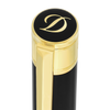 S T Dupont D-Initial Ballpoint Pen - Black - Gold Trim-Pen Boutique Ltd