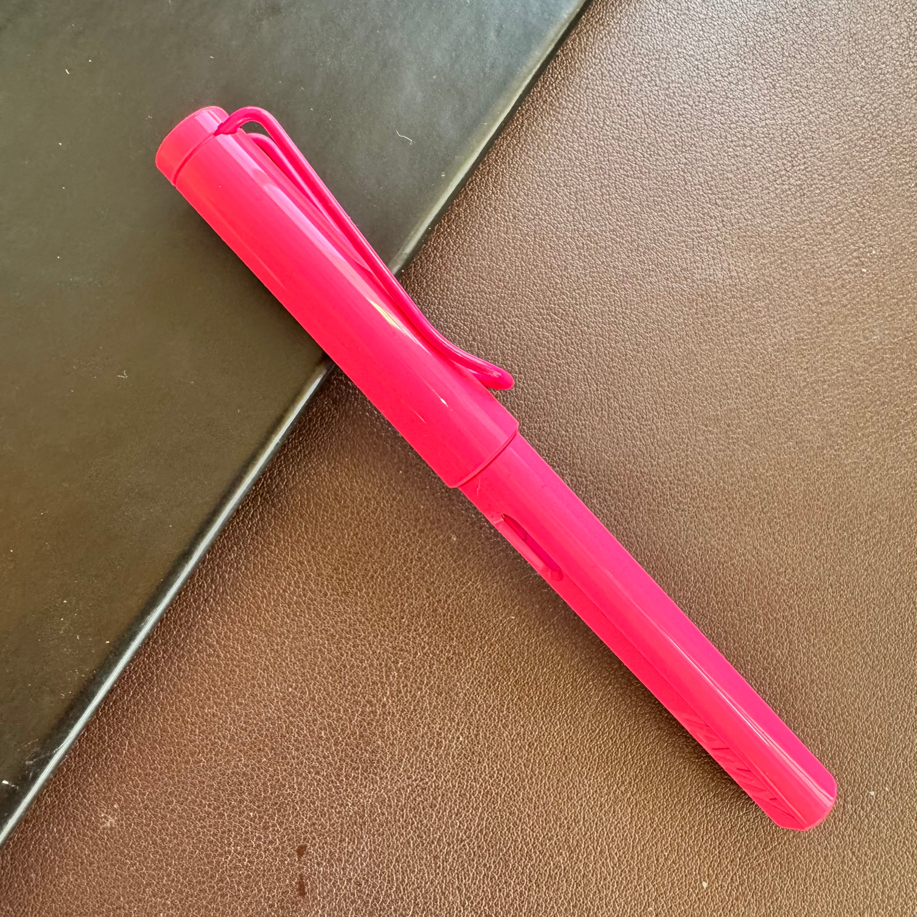 Lamy Safari Ballpoint Pen - Neon Pink (Special Edition)-Pen Boutique Ltd