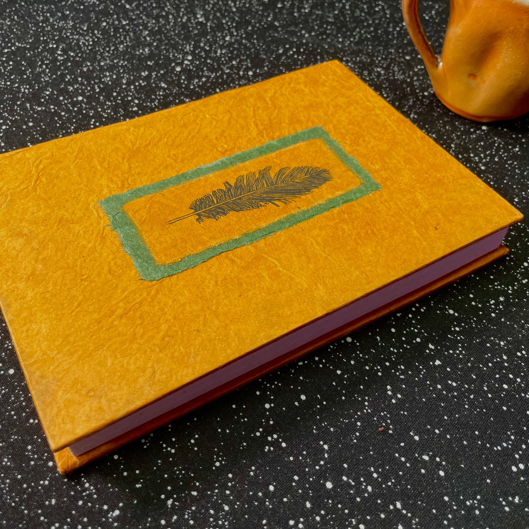 Monk Paper Hard Cover Journal - Saffron-Pen Boutique Ltd