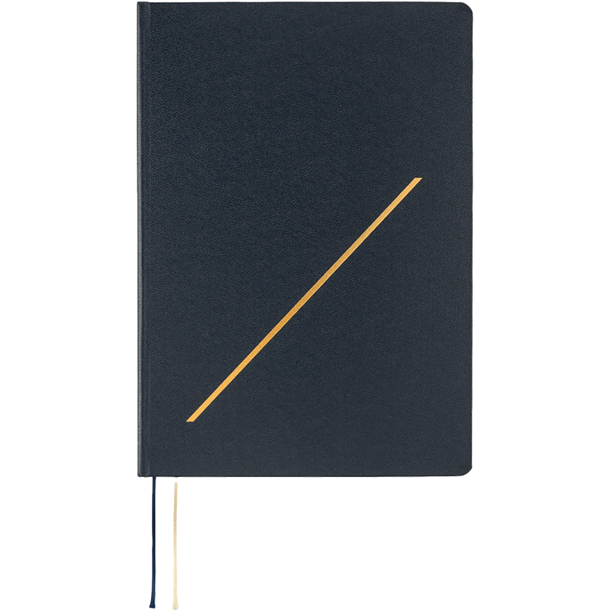 Hobonichi Hard Cover English Book - Slash (Navy) & HON Stamped - A5 (January Start)-Pen Boutique Ltd