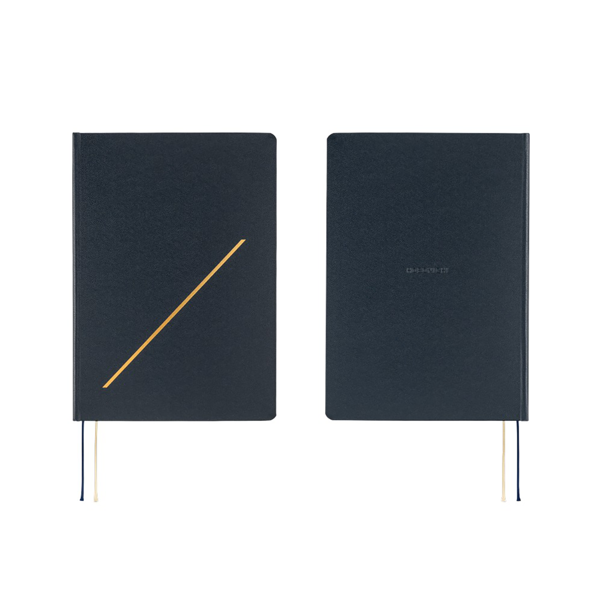 Hobonichi Hard Cover English Book - Slash (Navy) & HON Stamped - A5 (January Start)-Pen Boutique Ltd