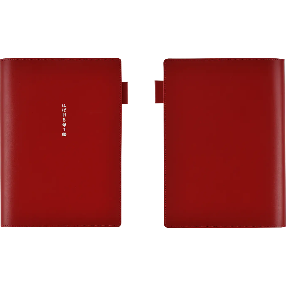 Hobonichi 5-Year Techo Leather Japanese 2026-2030 Book & Cover - A5 - Red