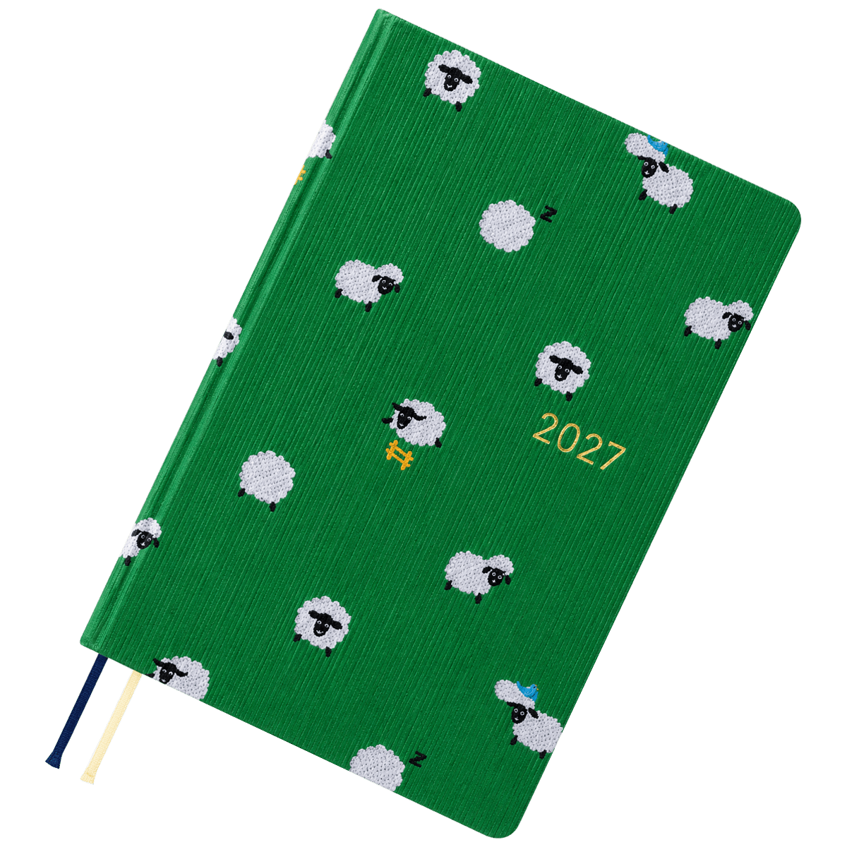 Hobonichi HON 2027 Light Hard Cover English Book - Bow & Tie: Sheep Sheep Sheep - A5 (Jan Start) - Pen Boutique Ltd