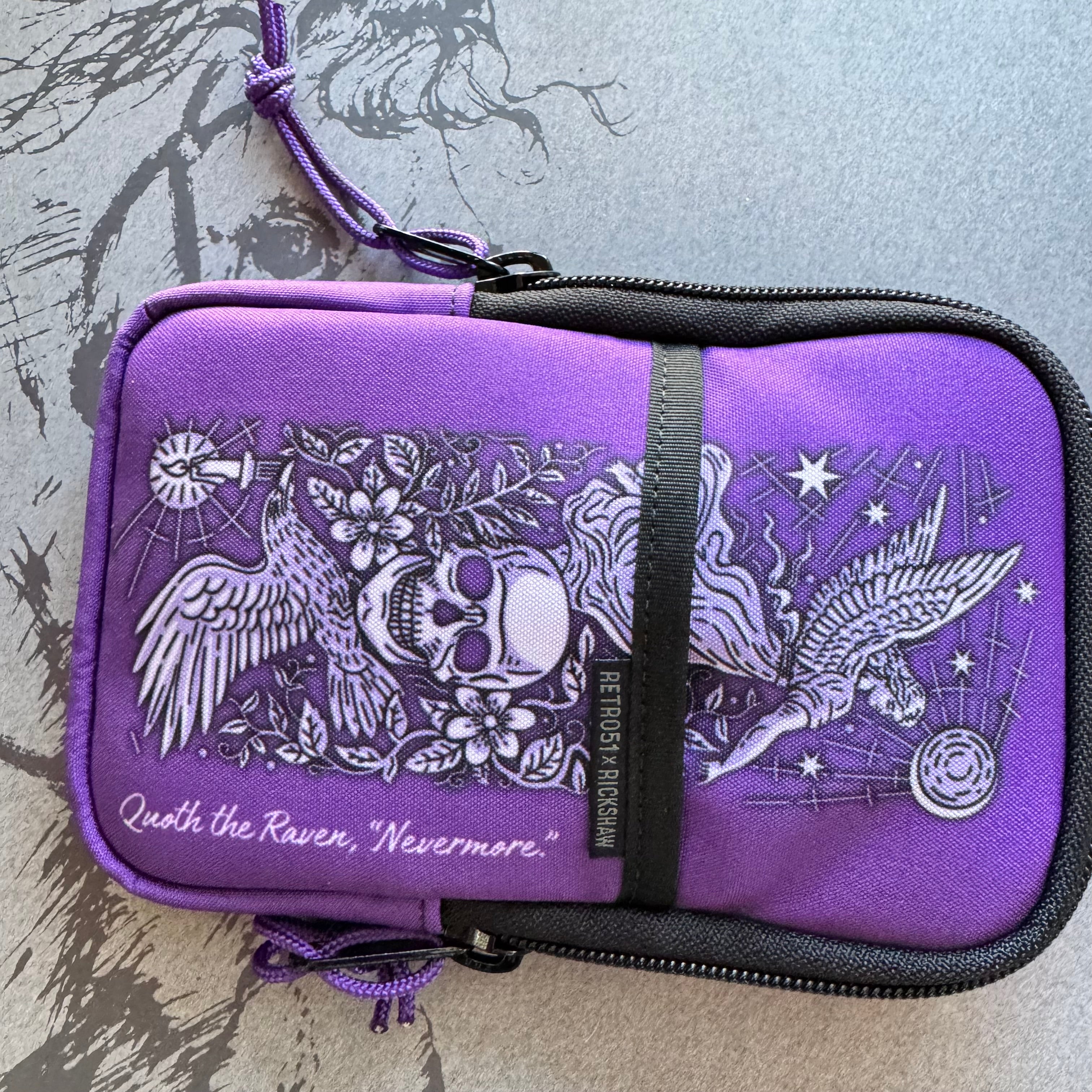 Retro 51 x Rickshaw Bagworks Sinclair Triple Pen Case - Raven 3-Pen Boutique Ltd