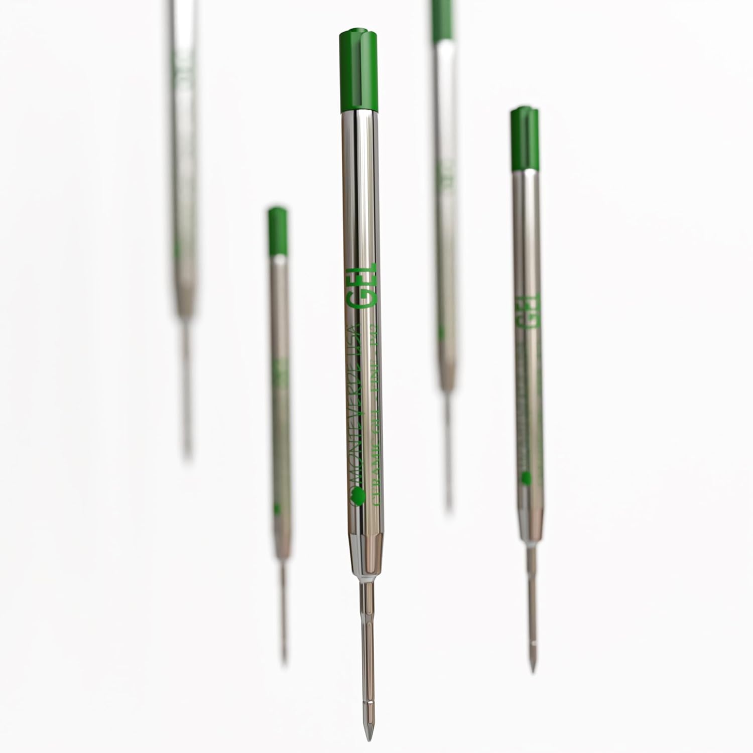 Monteverde Capless Gel Refill (to fit Parker) - Green - 0.7 mm Fine Point (1/pack)-Pen Boutique Ltd
