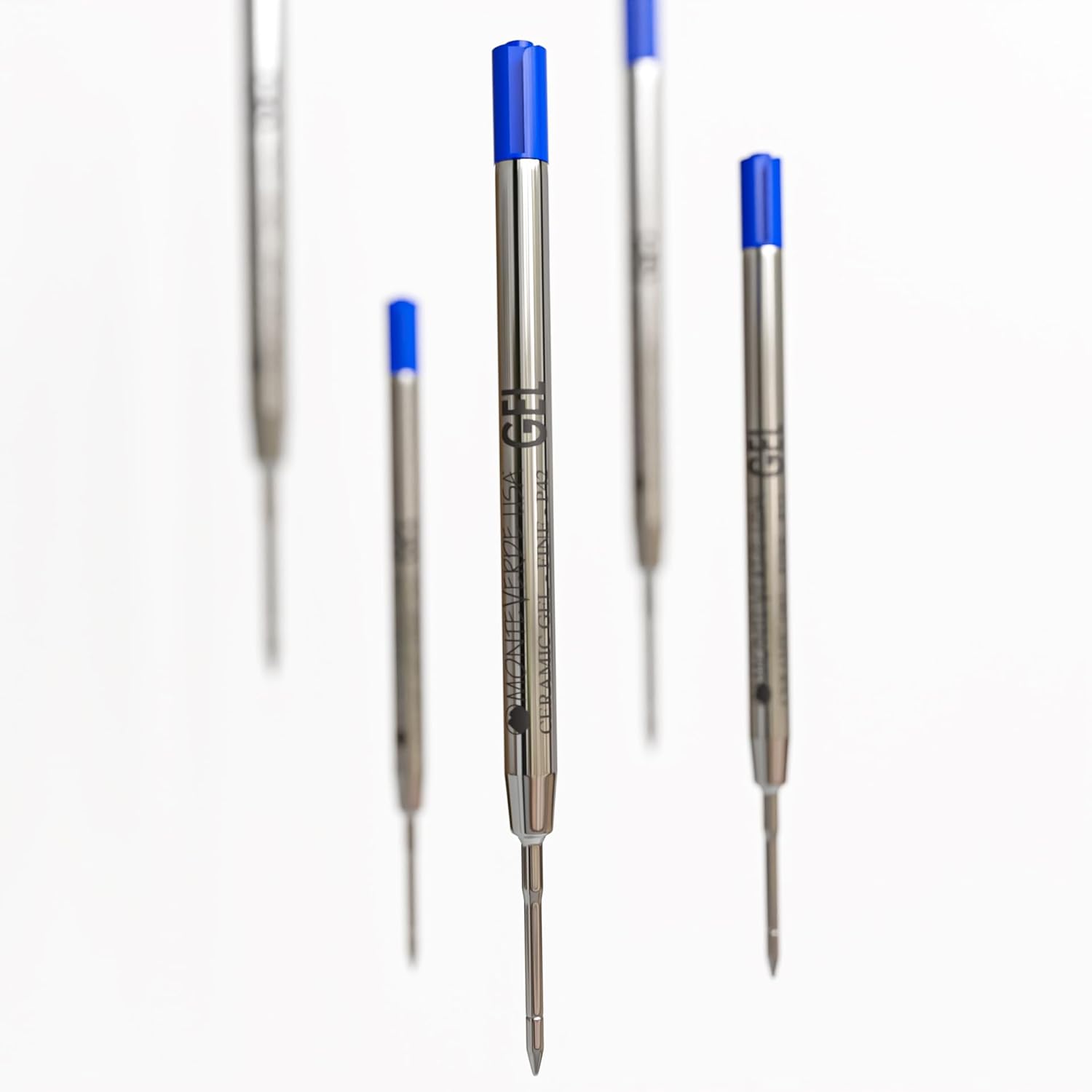 Monteverde Capless Gel Refill (to fit Parker) - Blue - 0.7 mm Fine Point (1/pack)-Pen Boutique Ltd