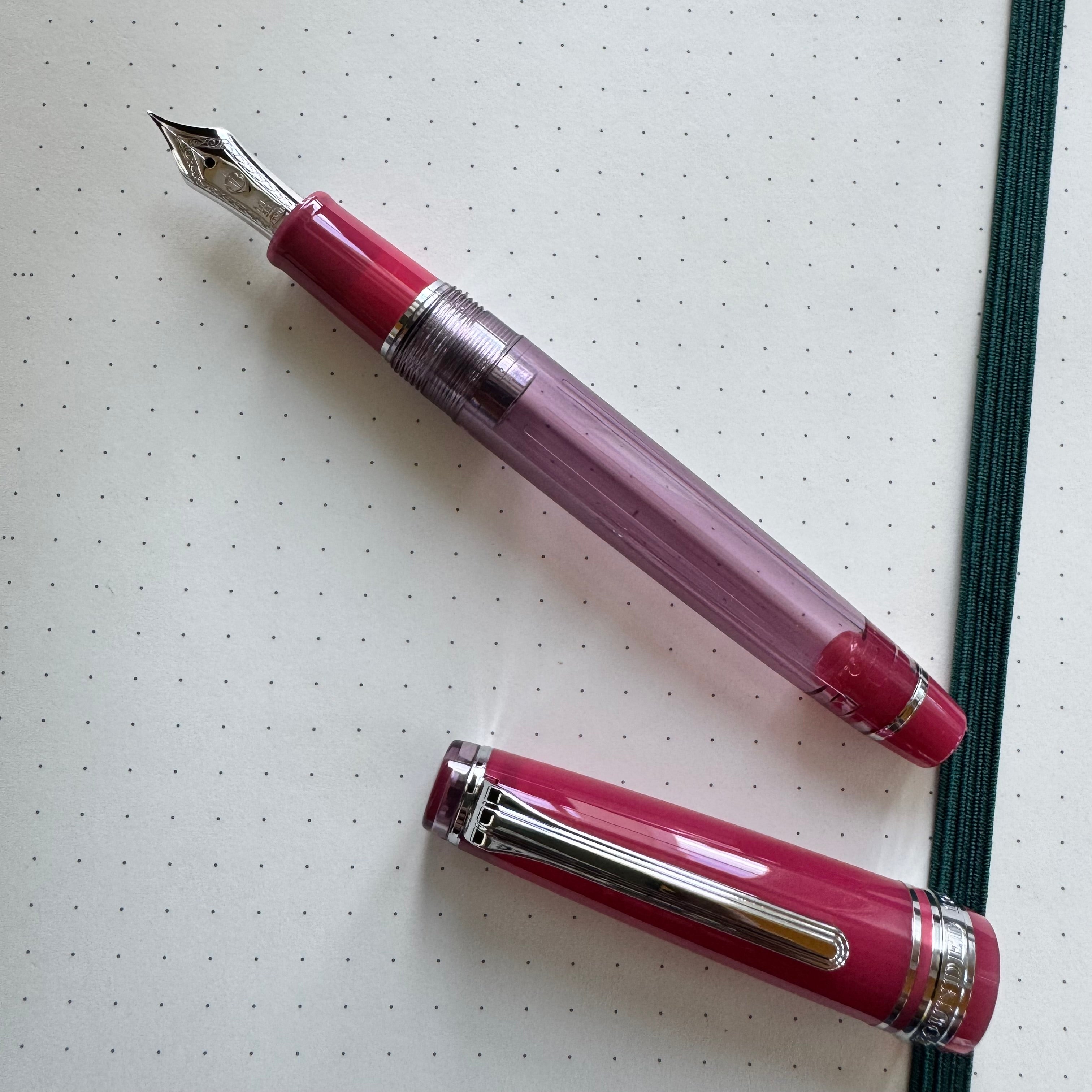 On Sale: Sailor Professional Gear Slim Manyo Fountain Pen #2 Set - Wisteria - Silver Trim (Special Edition)-Pen Boutique Ltd