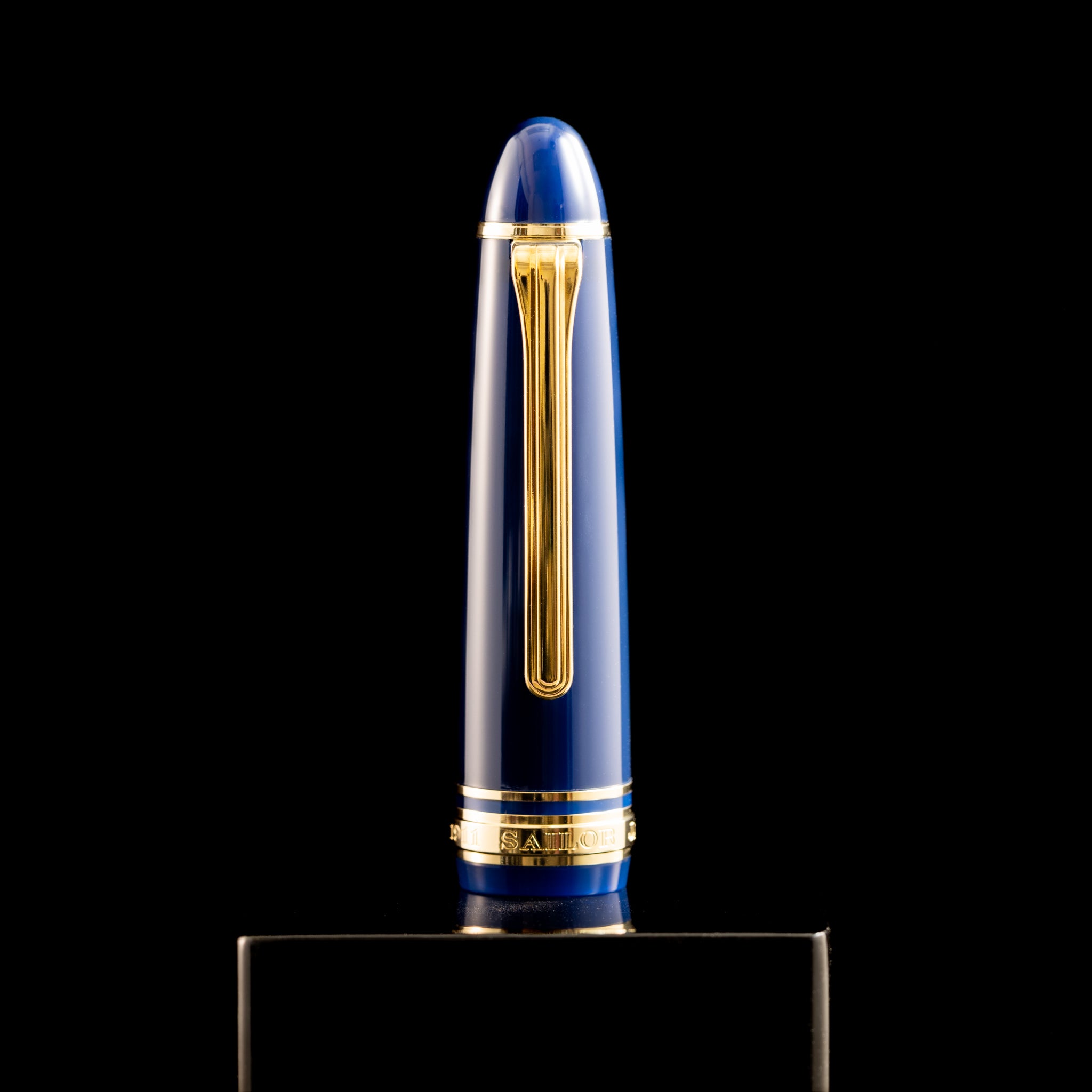 Sailor 1911L Fountain Pen - Muted Blue - Casual L Stable Gold Trim - Pen Boutique Ltd