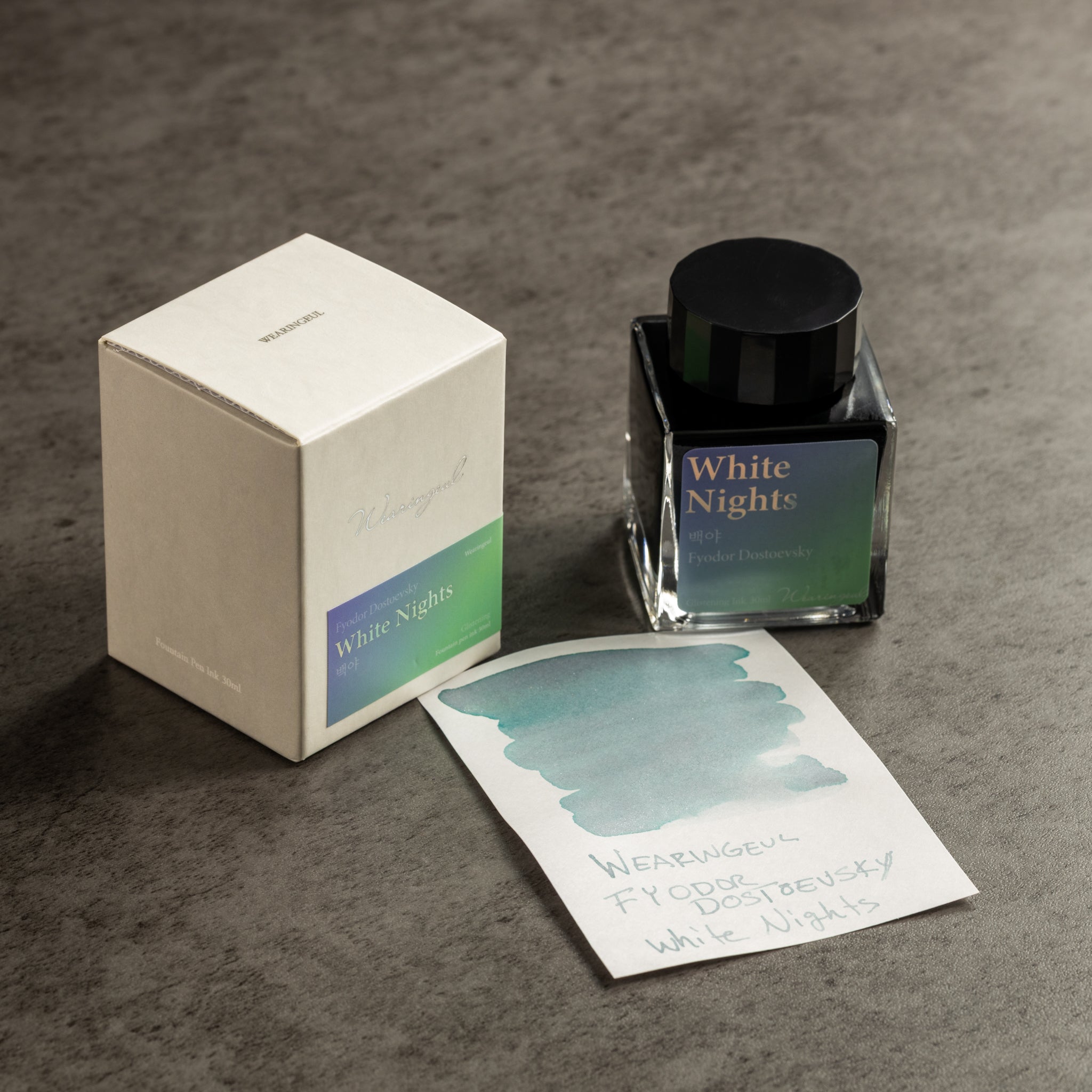 Wearingeul The Color of Literature Ink Bottle - White Nights - 30ml - Pen Boutique Ltd