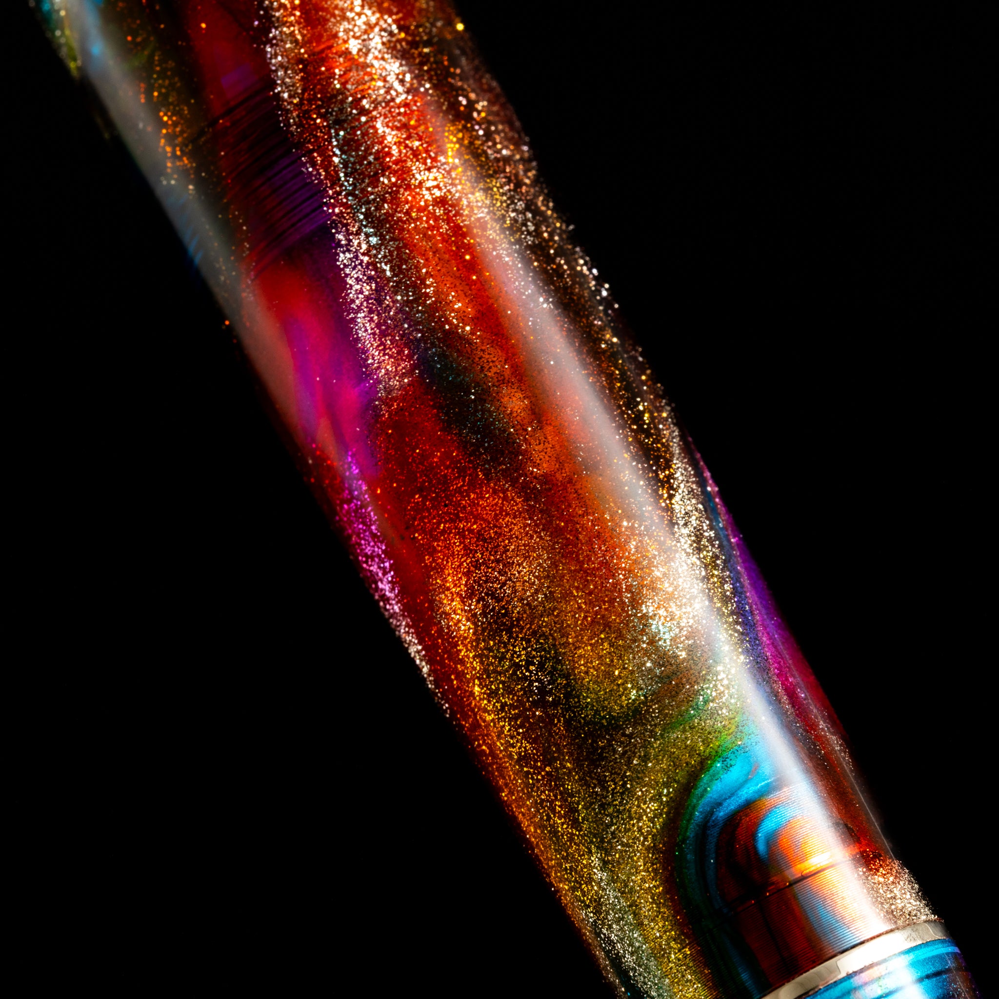 Delta Duna Fountain Pen - Limited Edition - Primary Manipulation 5.0 Holi Rang - Steel (Pen Boutique Exclusive)-Pen Boutique Ltd