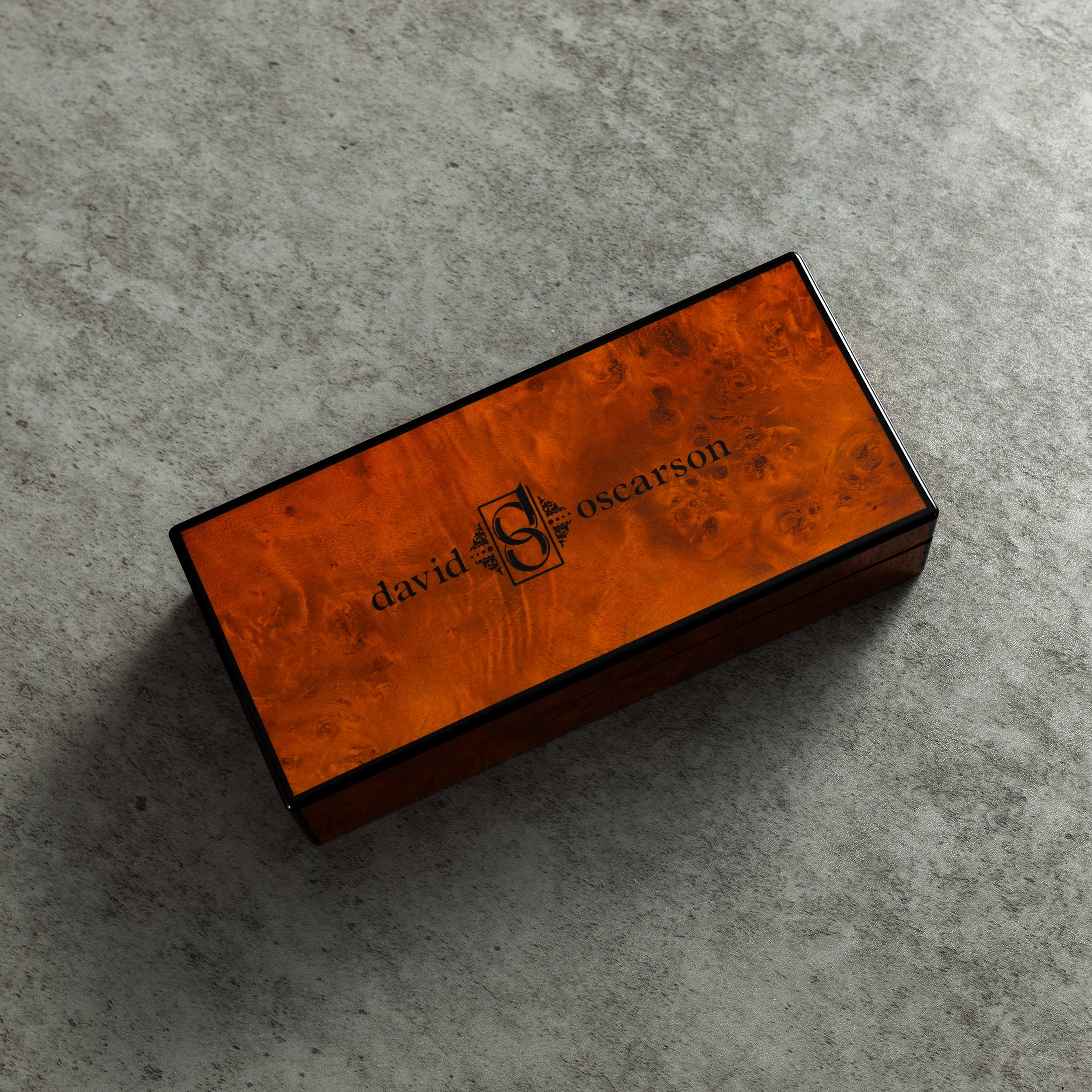 David Oscarson Celestial Fountain Pen - Limited Edition - Fire Red Golden Yellow-Pen Boutique Ltd