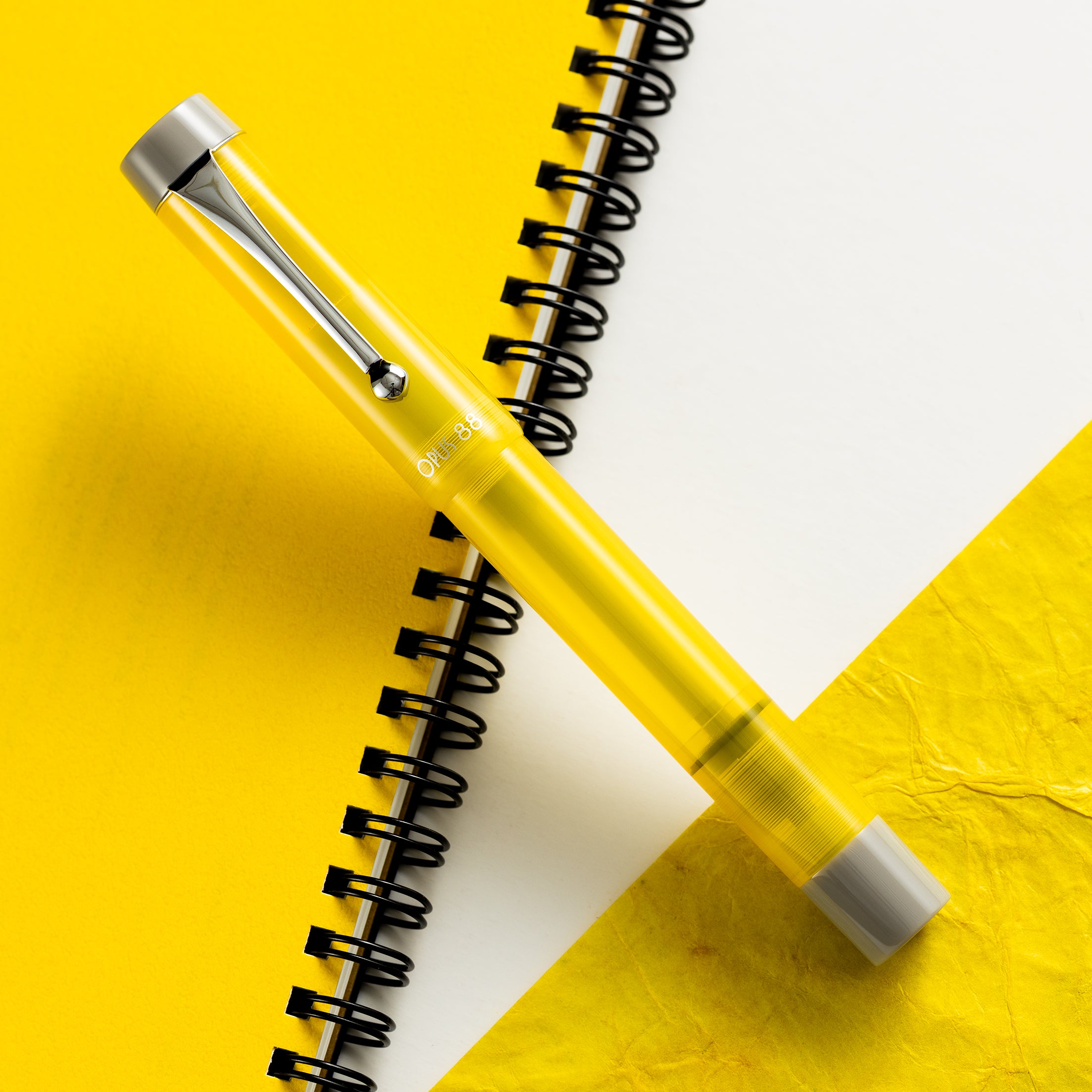 Opus 88 Demo Fountain Pen - 2021 Yellow-Pen Boutique Ltd