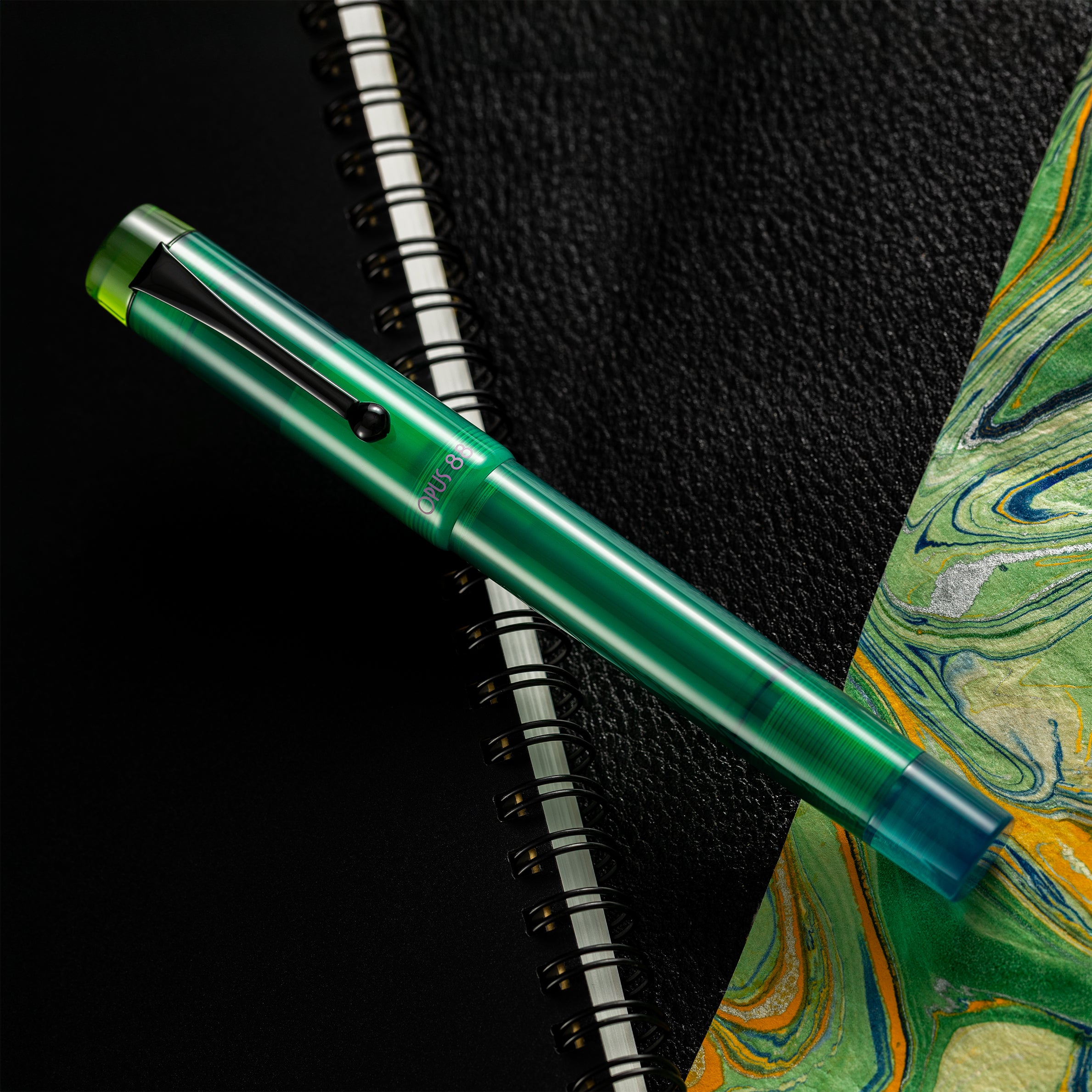 Opus 88 Demo Fountain Pen - 2024 - Green - Pen Boutique Ltd