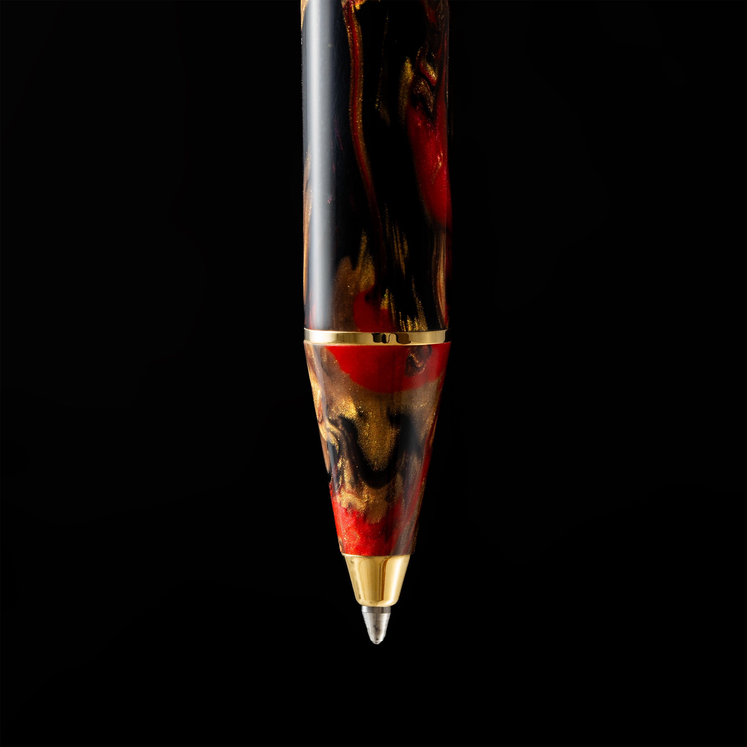 Maiora Ultra Ogiva Ballpoint Pen - Golden Rule - Gold Trim-Pen Boutique Ltd