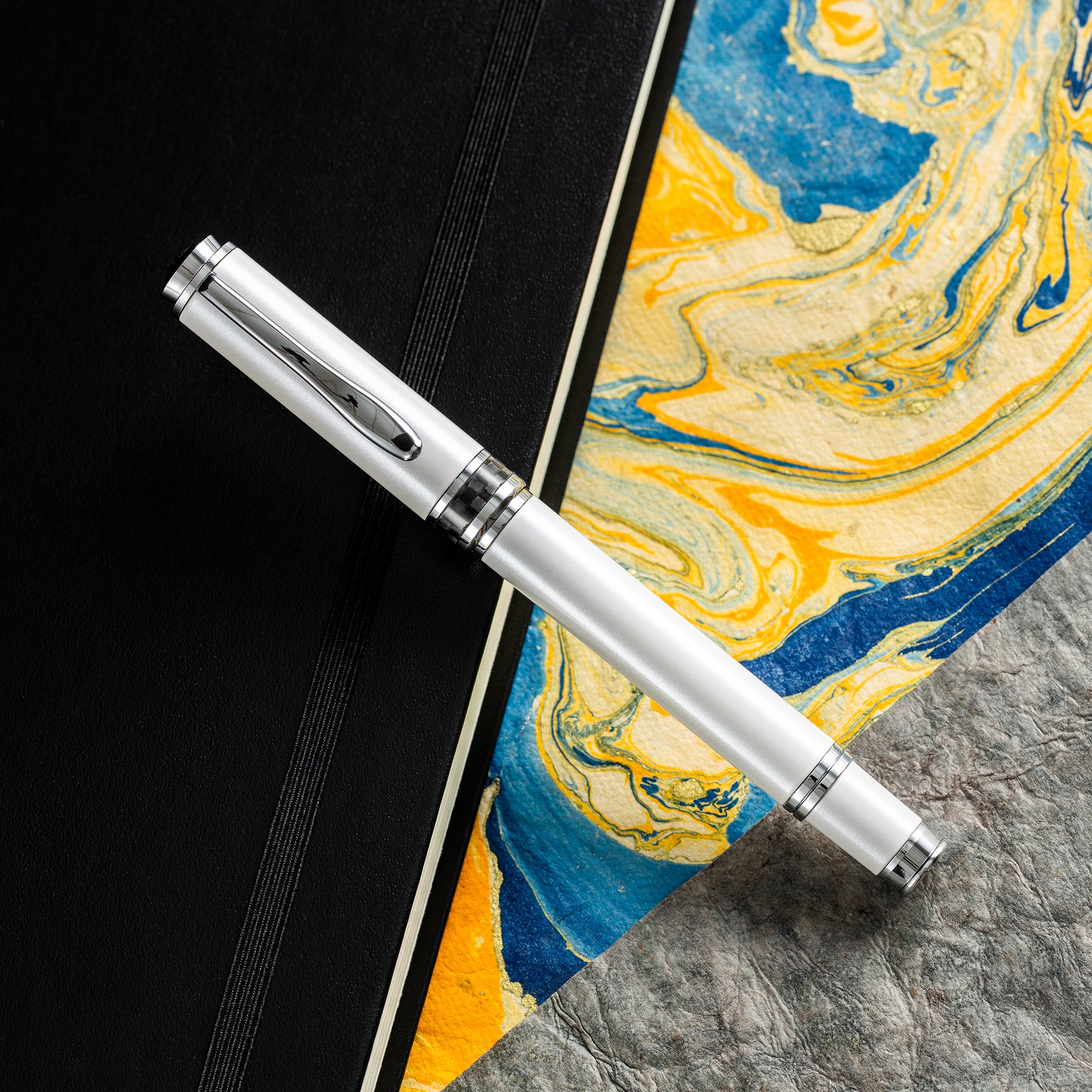Monteverde Innova Fountain Pen - Limited Edition - Color of the Year 2026 Cloud Dancer - Chrome Trim + FREE 15ml Ink Bottle-Pen Boutique Ltd