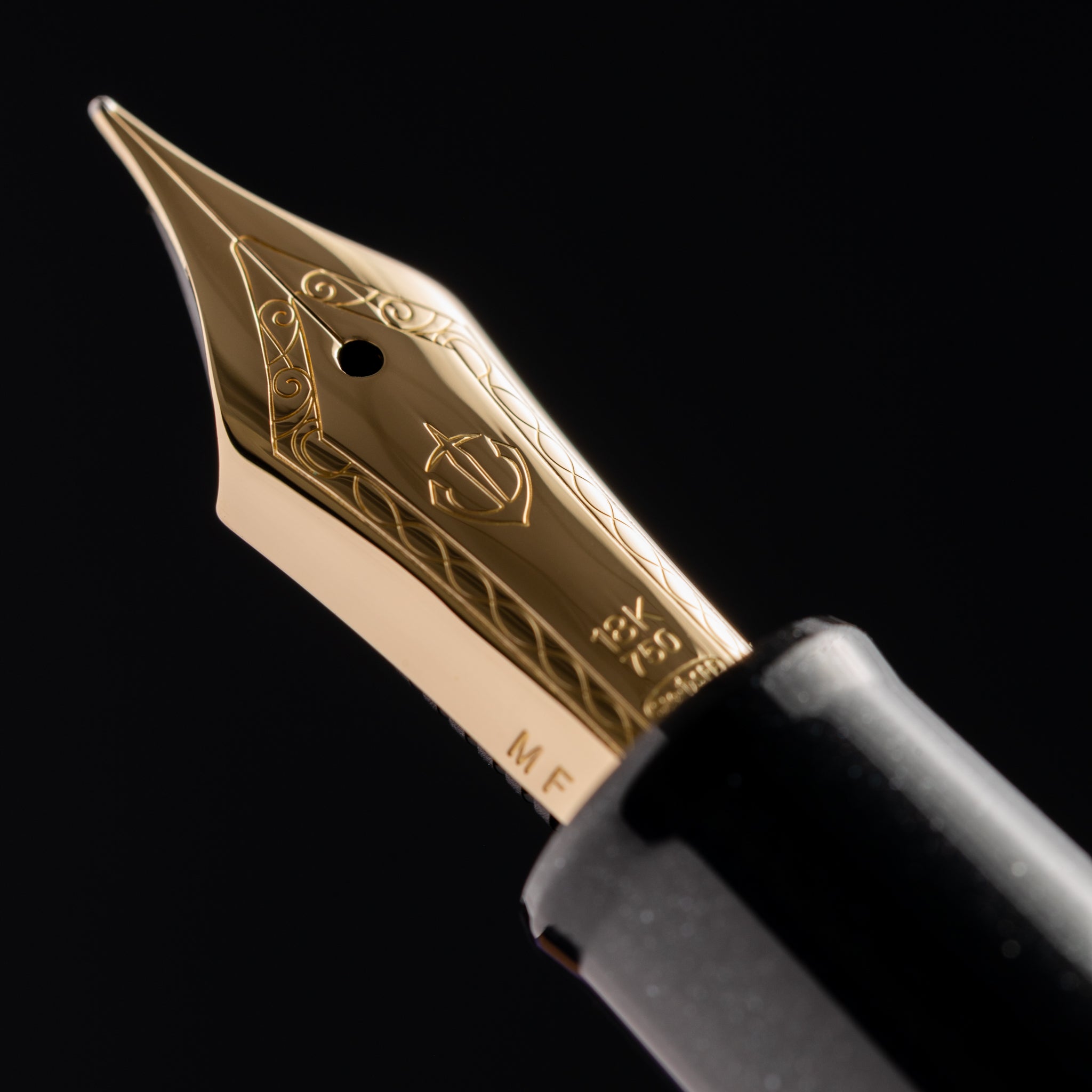 Sailor 1911L Fountain Pen - Shining Black - 18K Gold Trim-Pen Boutique Ltd