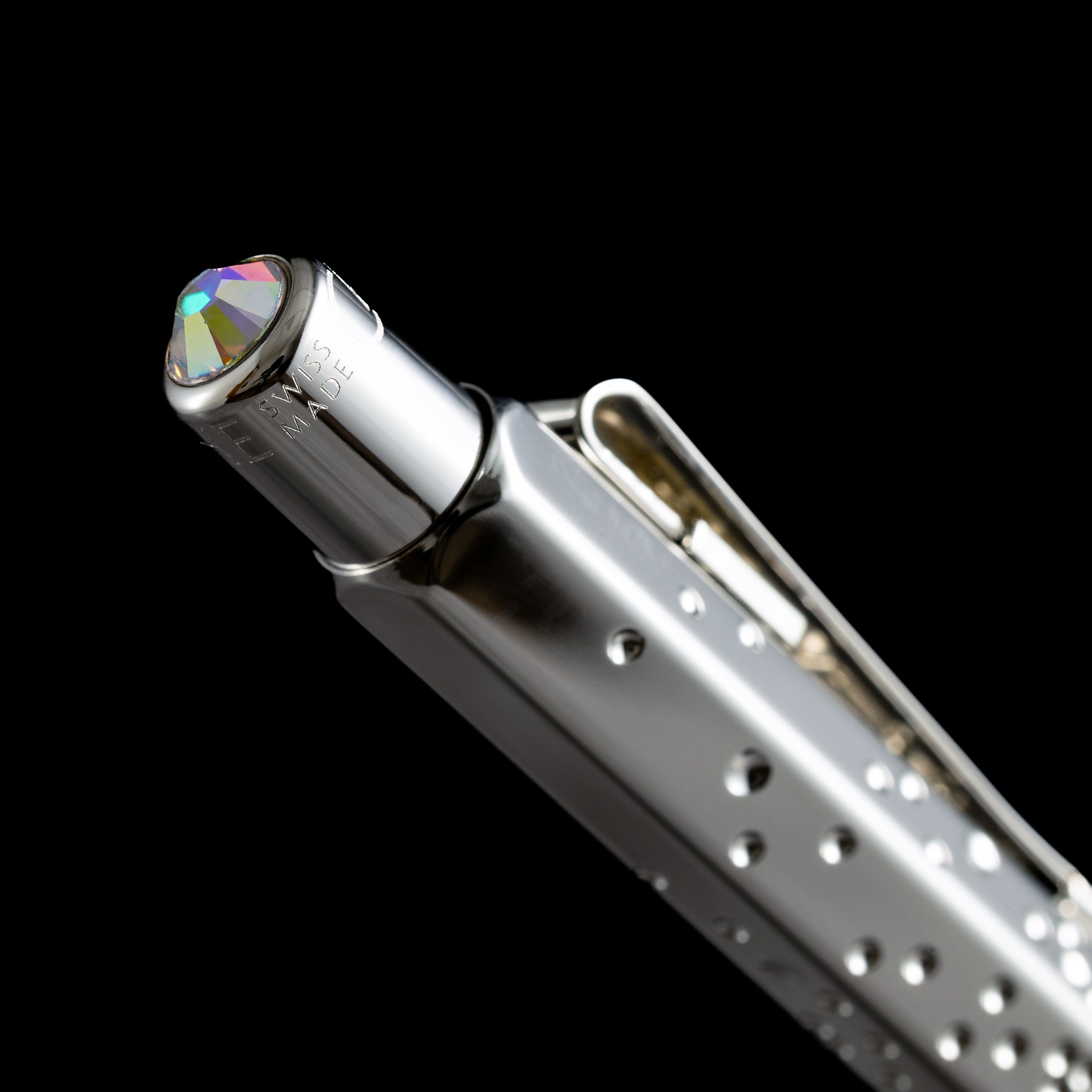 Caran d'Ache Ecridor Gift Set - Germainer Platinum Ballpoint Pen & Leather Case (Special Edition) - Pen Boutique Ltd