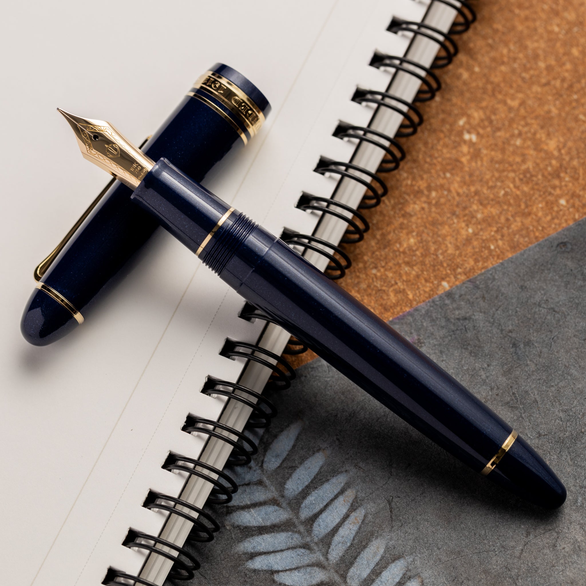 Sailor 1911L Fountain Pen - Shining Blue - 18K Gold Trim-Pen Boutique Ltd
