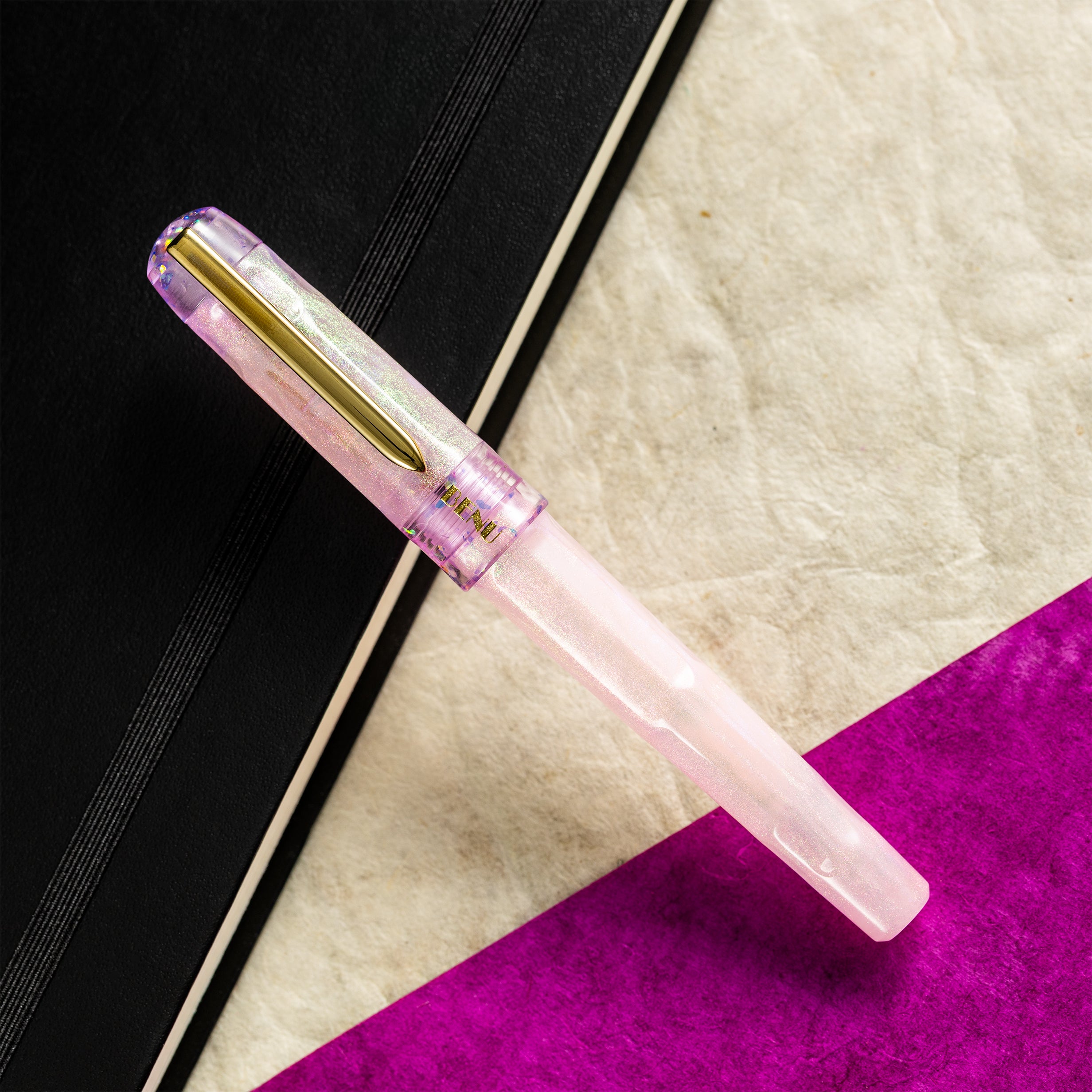 Benu Talisman Fountain Pen - Pink Opal-Pen Boutique Ltd