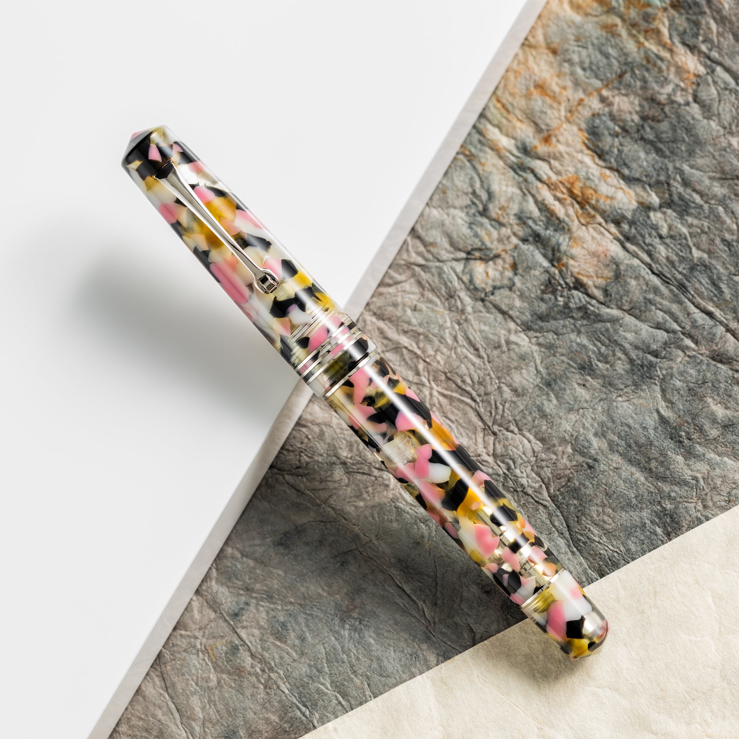 Leonardo Momento Zero Fountain Pen - Corricella - Silver Trim - Pen Boutique Ltd
