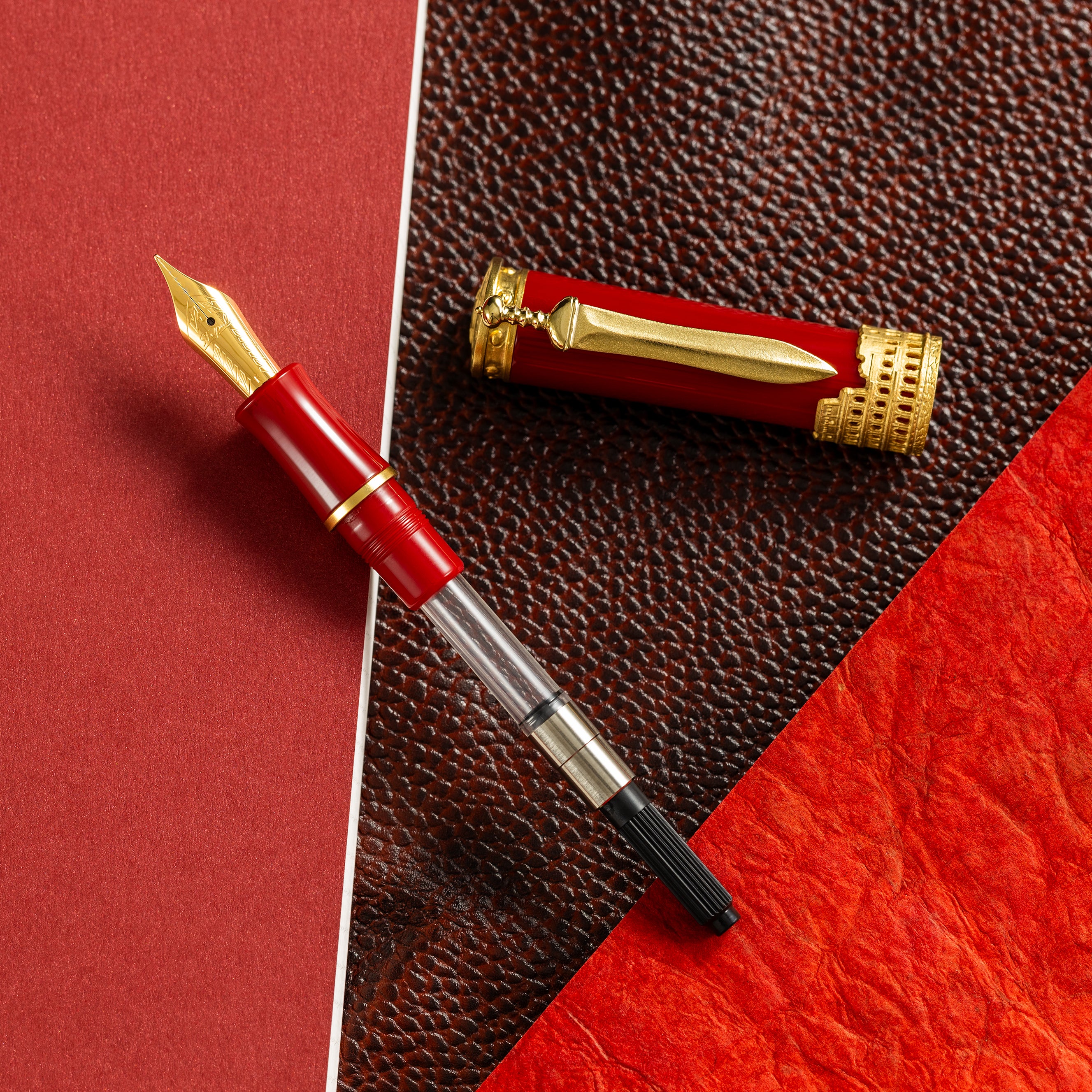 Stipula Gladiator Fountain Pen - Red