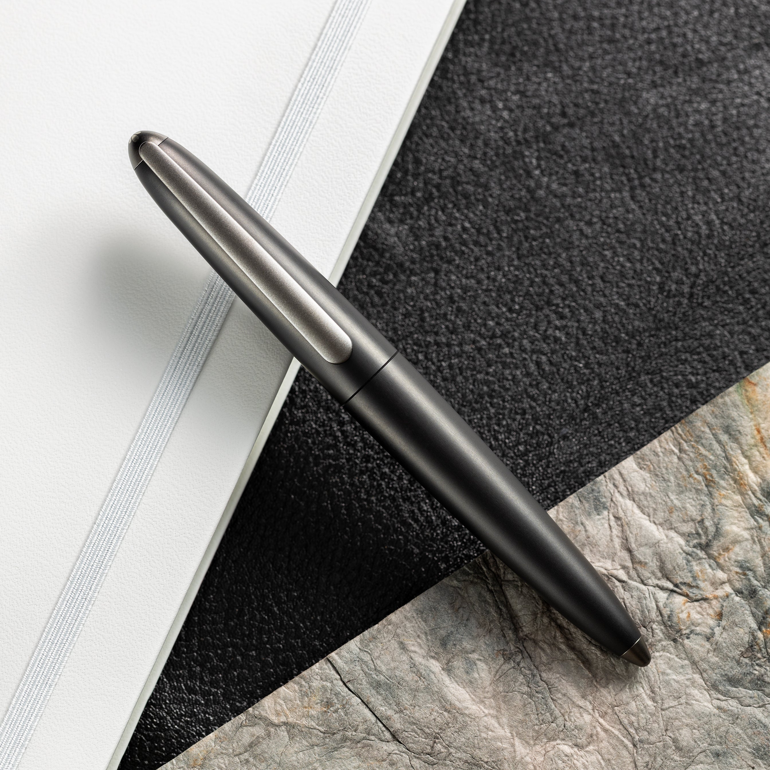 Diplomat Aero Fountain Pen - Pure Black (Limited Edition)-Pen Boutique Ltd