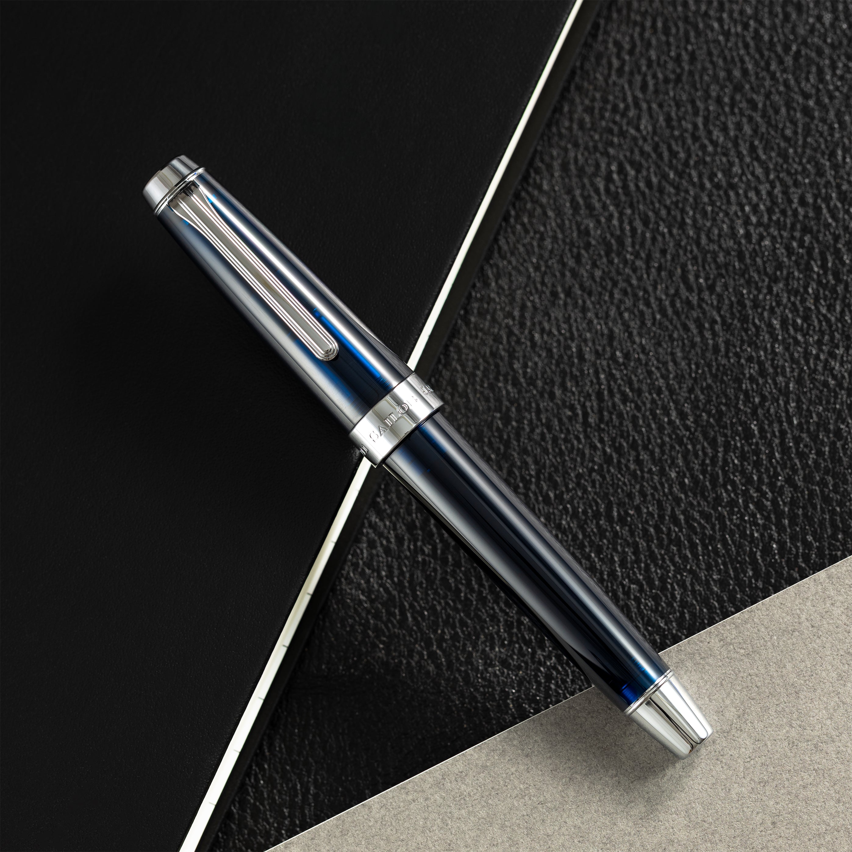 Sailor Professional Gear Anchor Fountain Pen - Blue Dawn - Silver Trim - Pen Boutique Ltd