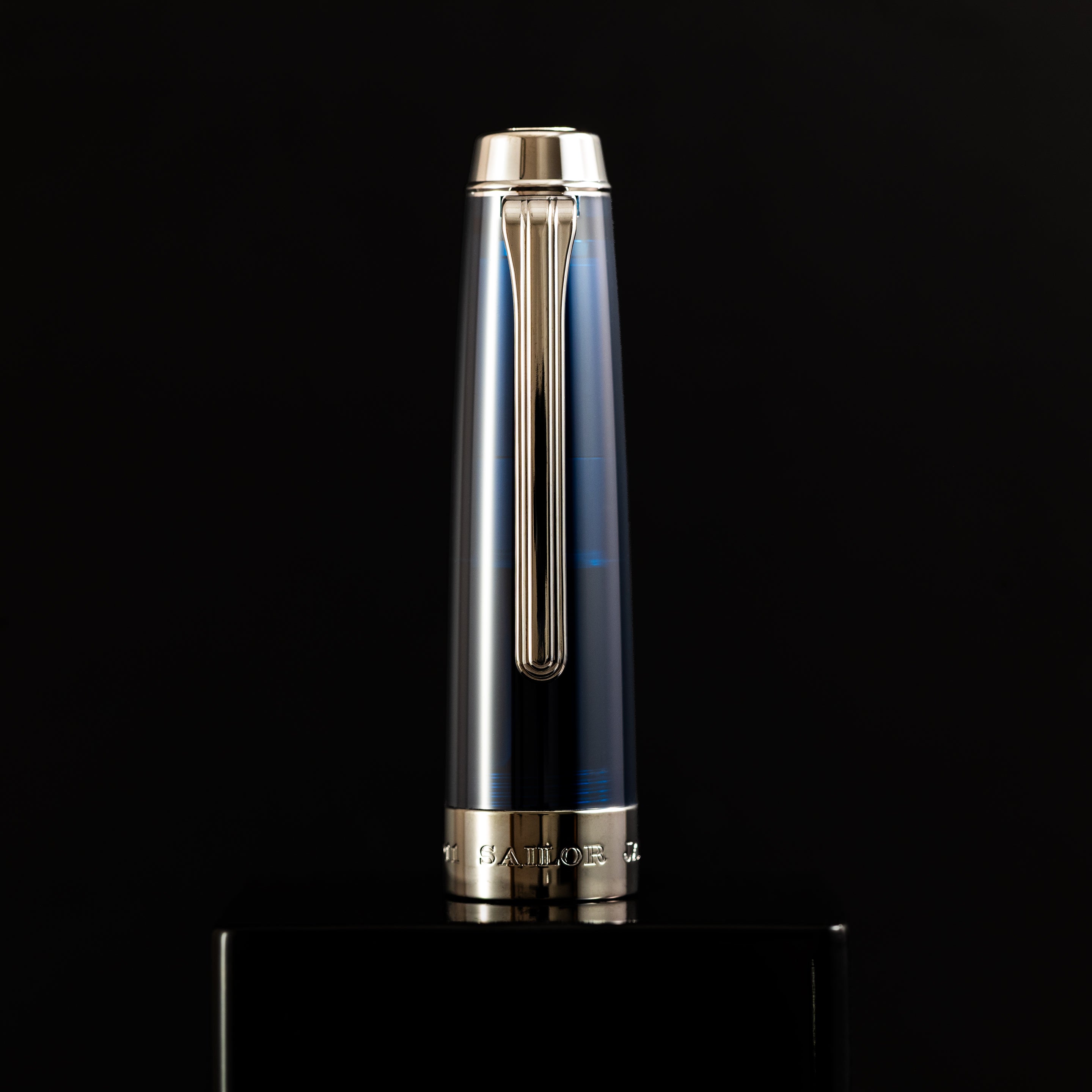 Sailor Professional Gear Anchor Fountain Pen - Blue Dawn - Black IP Trim - Pen Boutique Ltd