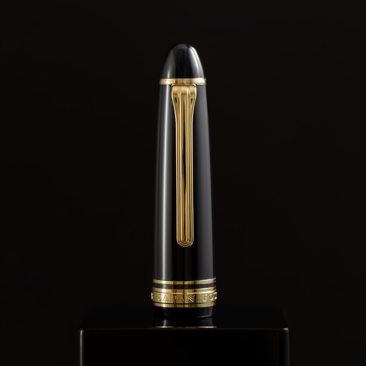 Sailor 1911L Fountain Pen - Realo Smoke Black - IP Gold Trim - 18K Gold Nib - Pen Boutique Ltd