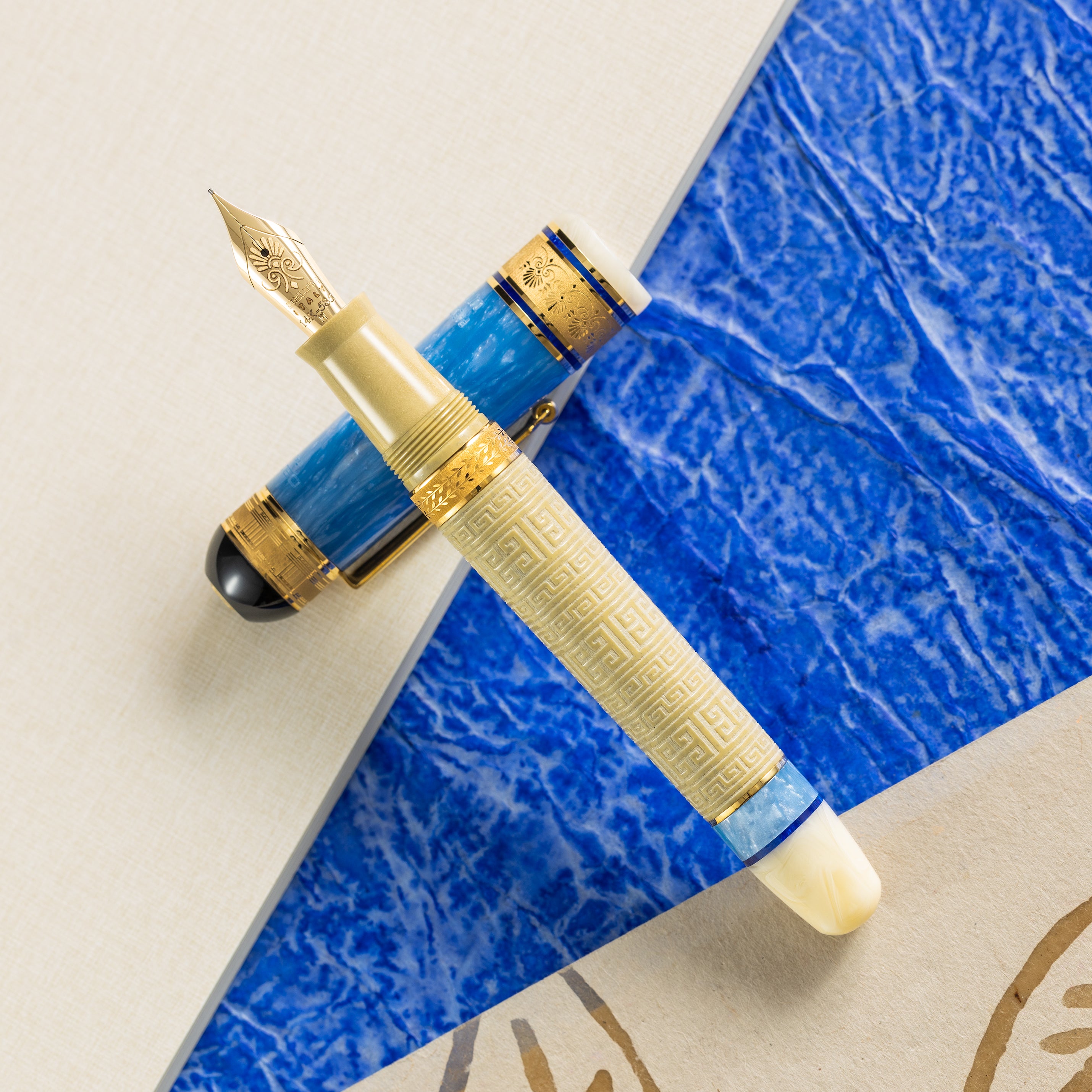 Delta Paestum Fountain Pen - 14K Nib (Limited Edition) - Pen Boutique Ltd