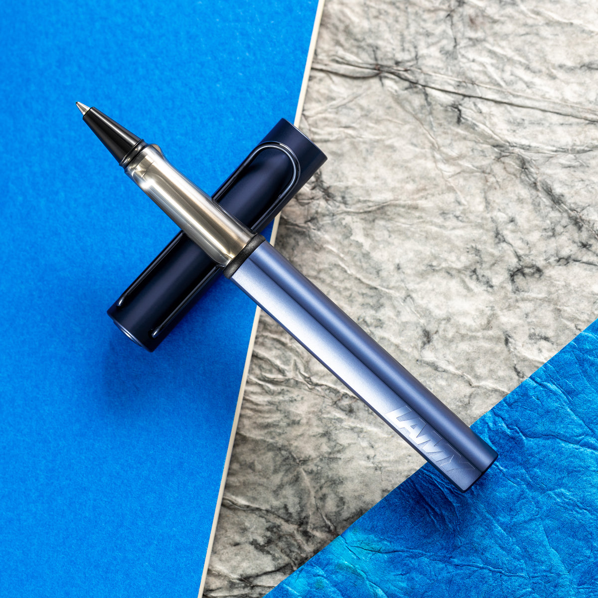 Lamy Lx Rollerball Pen - Blue - Pen Boutique Ltd