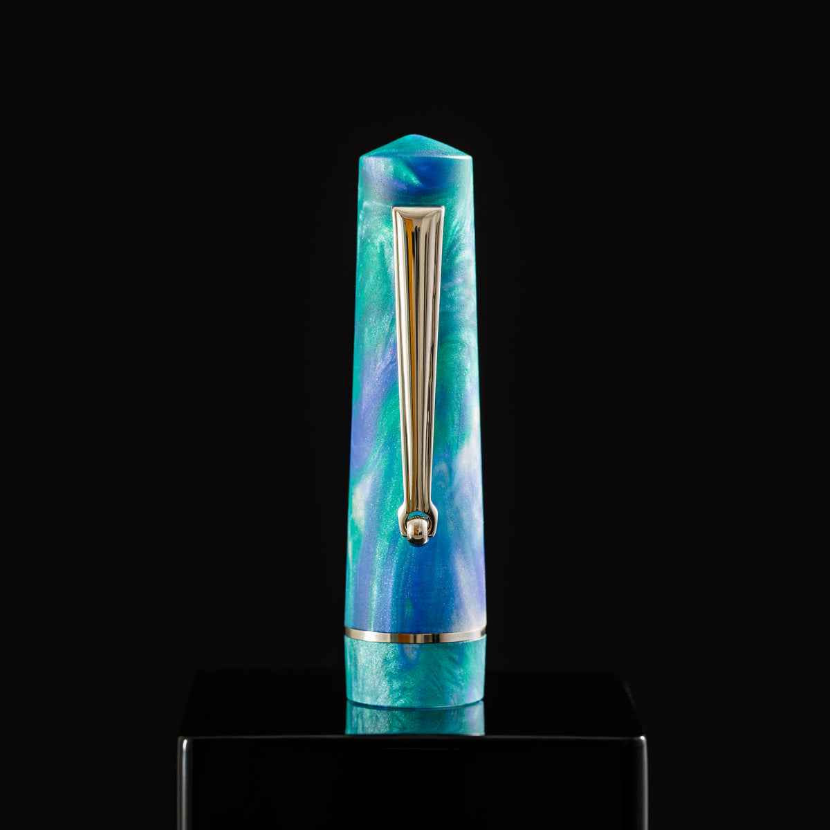 Delta Duna Fountain Pen - Reflection Pool - Chrome Trim (Limited Edition) - Pen Boutique Ltd