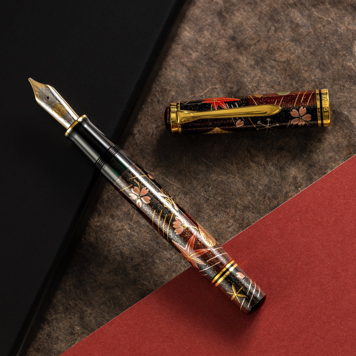 Pelikan Souveran M1000 Fountain Pen - Limited Edition - "Maki-e Four Seasons Lucky Charm"