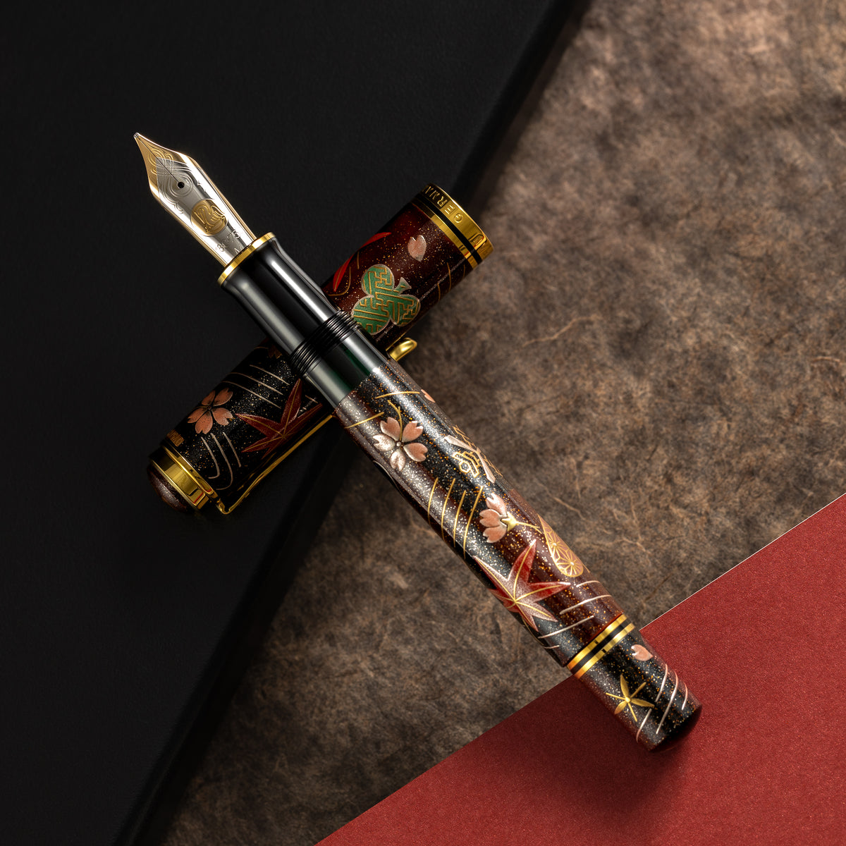 Pelikan Souveran M1000 Fountain Pen - Limited Edition - "Maki-e Four Seasons Lucky Charm"