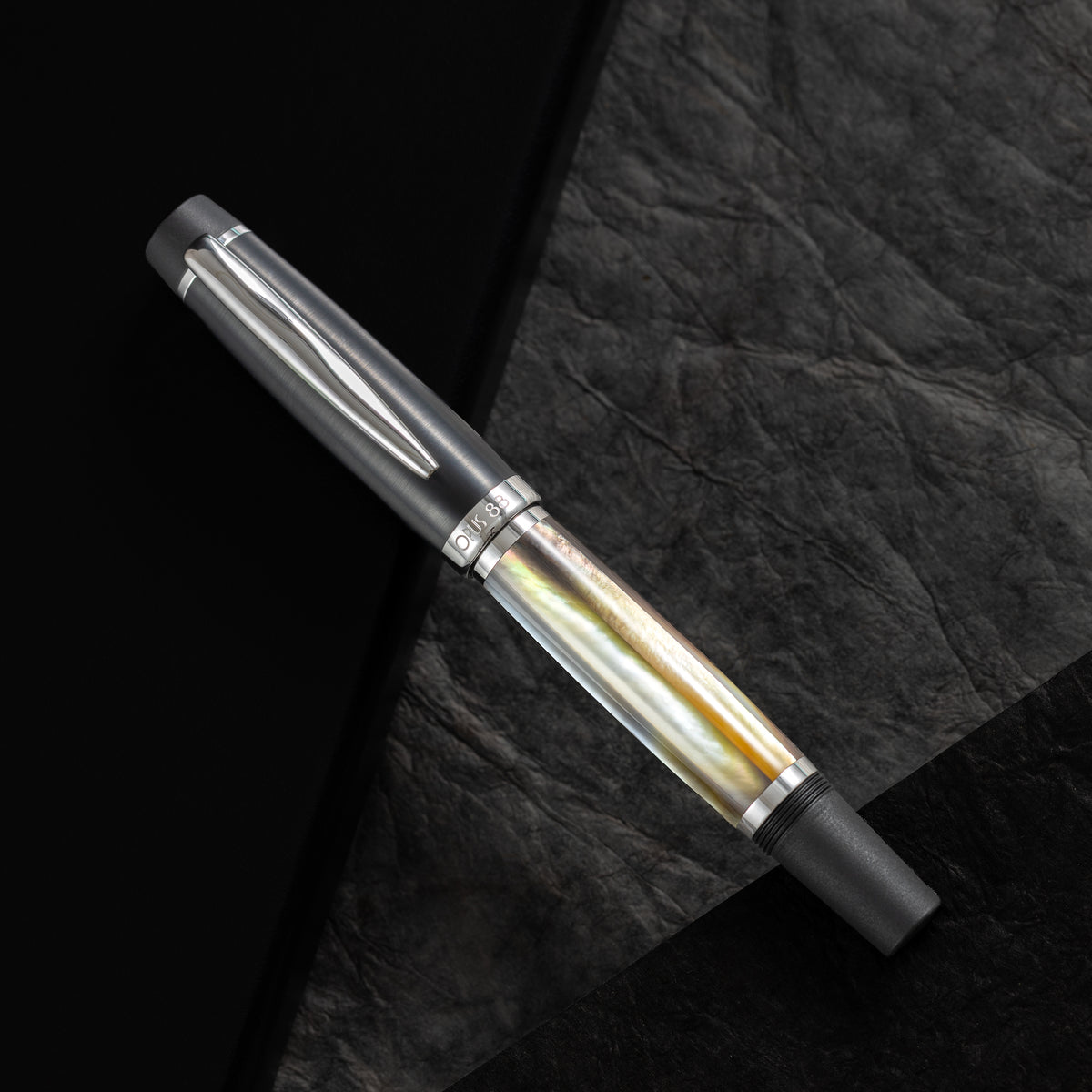 Opus 88 Fountain Pen - Black Mother of Pearl Shell - Pen Boutique Ltd