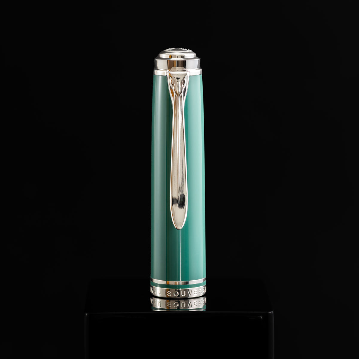 Pelikan Souveran Fountain Pen - M815 Metal Striped Green (Special Edition) - Pen Boutique Ltd
