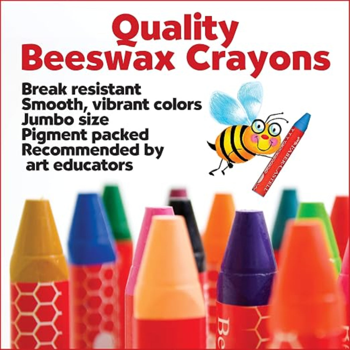 Faber-Castell World Colors – 15 Count Beeswax Crayons