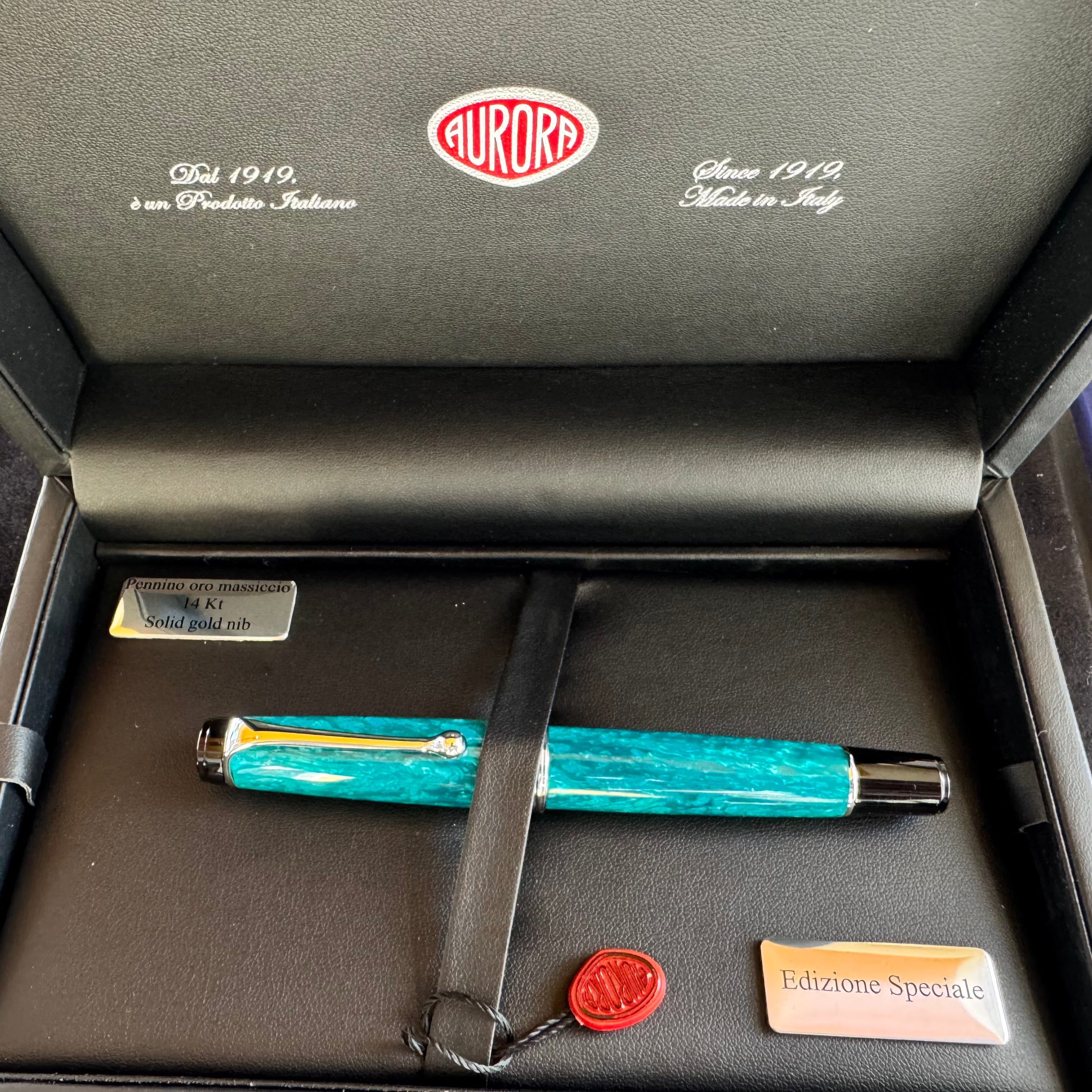 Aurora Optima Fountain Pen - Limited Edition - Sogno del Mare (Pen Boutique Exclusive)-Pen Boutique Ltd