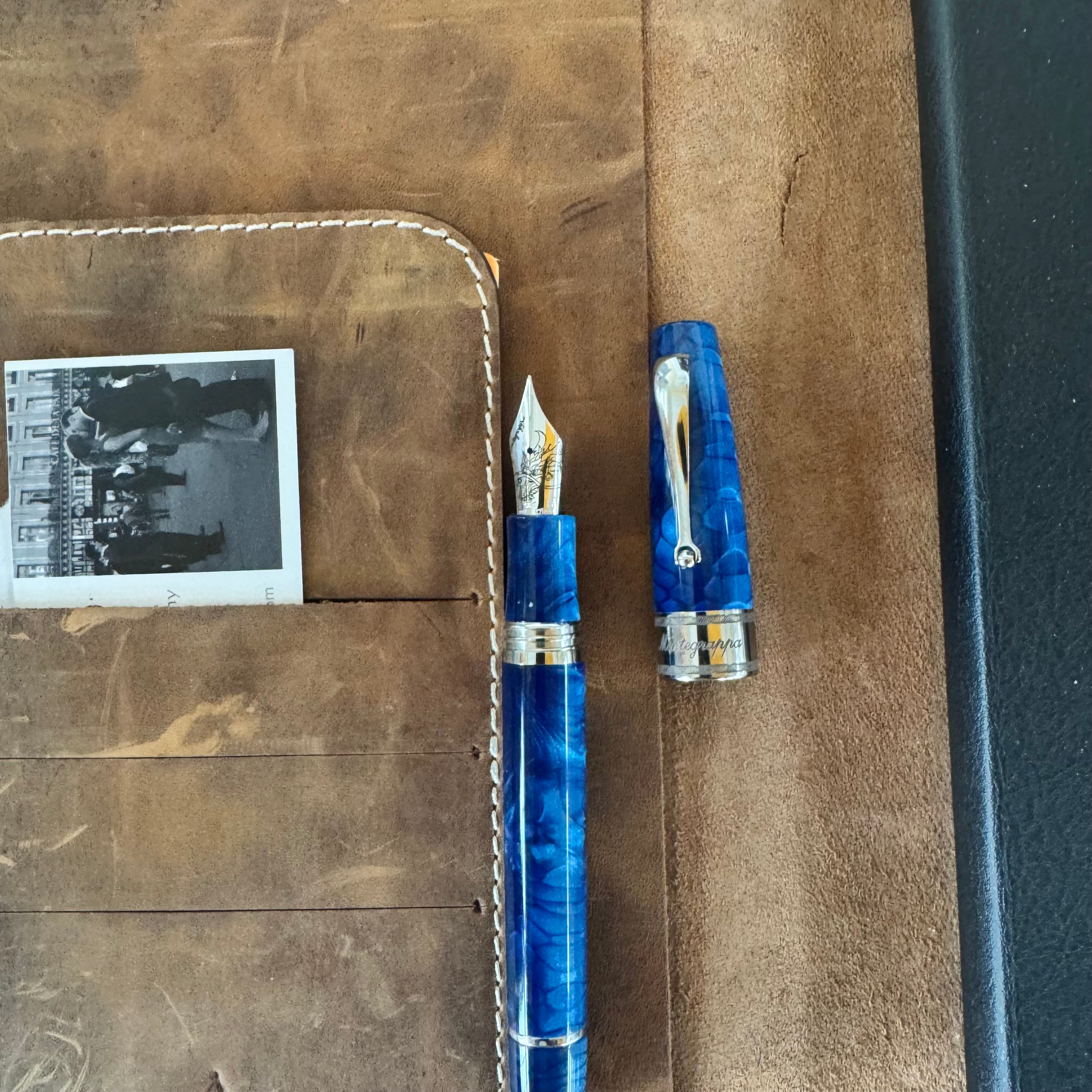 Montegrappa Limited Edition Fountain Pen - Regal Year Of The Dragon - Indigo Blue (Extra & Deluxe)-Pen Boutique Ltd