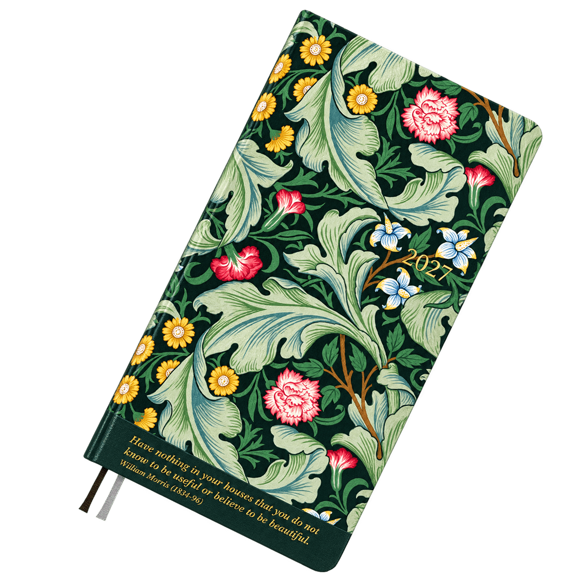 Hobonichi 2027 Light Hard Cover English Book - V&A Series: Leicester - Tall & Slim (Weeks - January Start) - Pen Boutique Ltd
