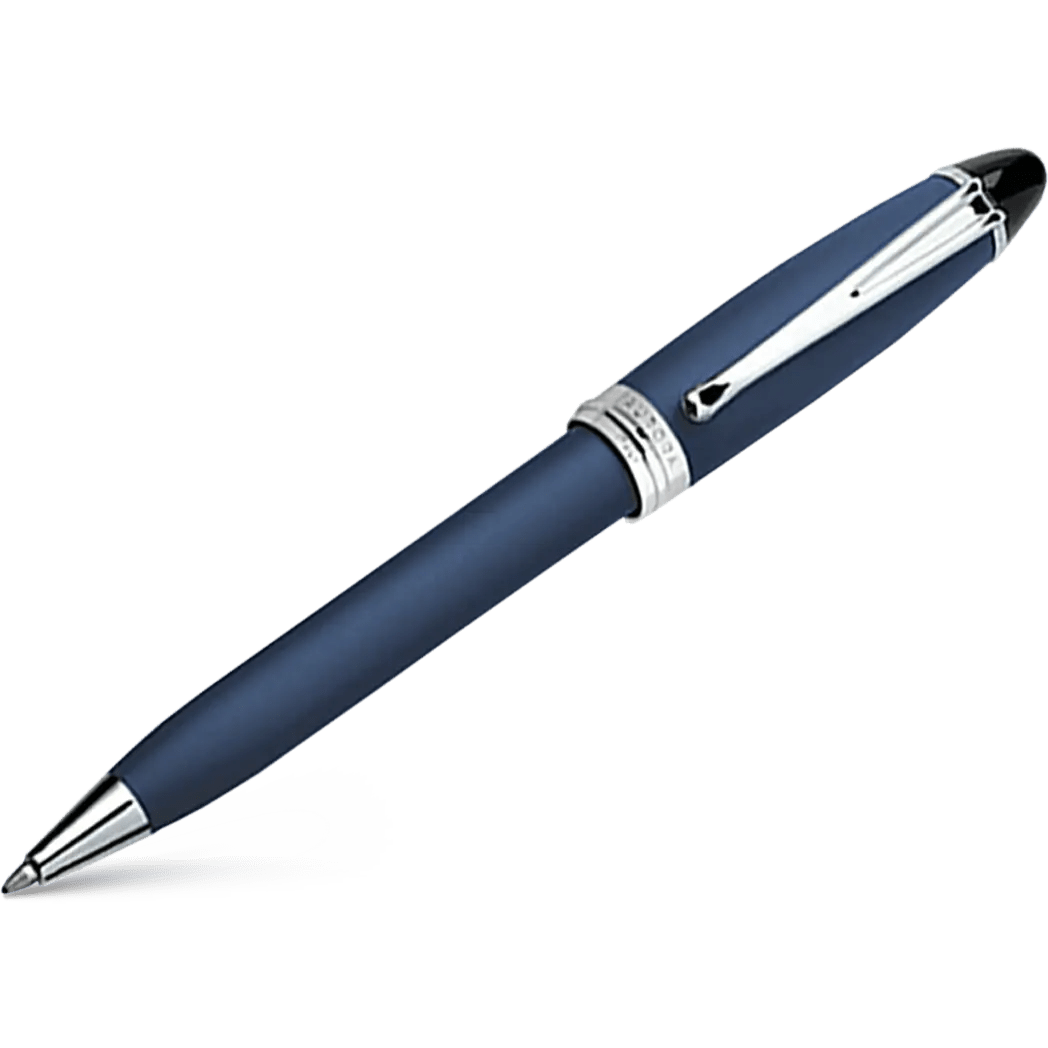 Aurora Ipsilon Ballpoint Pen - Satin Blue - Pen Boutique Ltd