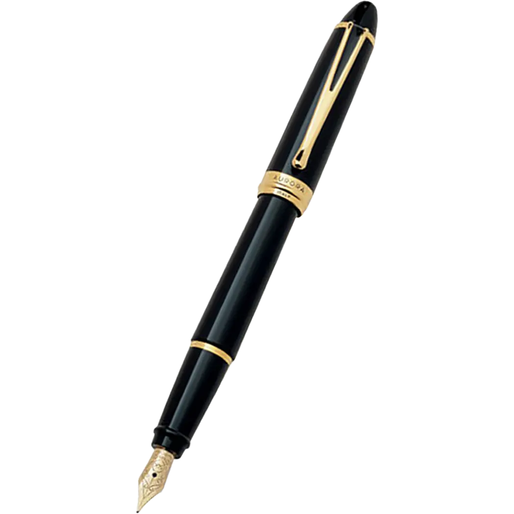 Aurora Ipsilon Deluxe Fountain Pen - Black - 14K Gold Nib-Pen Boutique Ltd